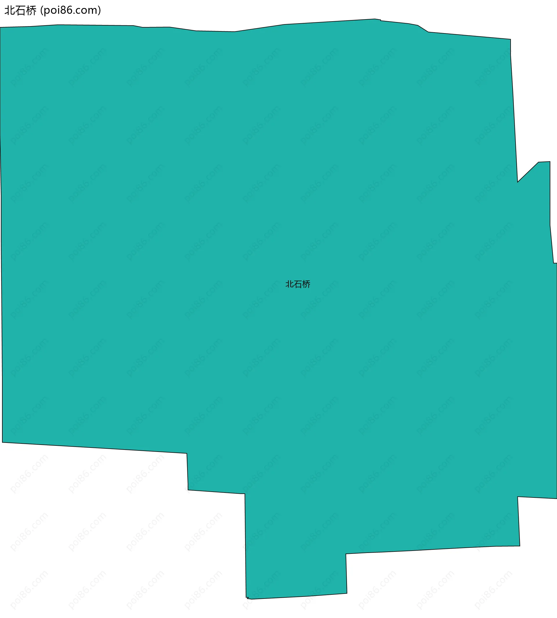 北石桥边界地图