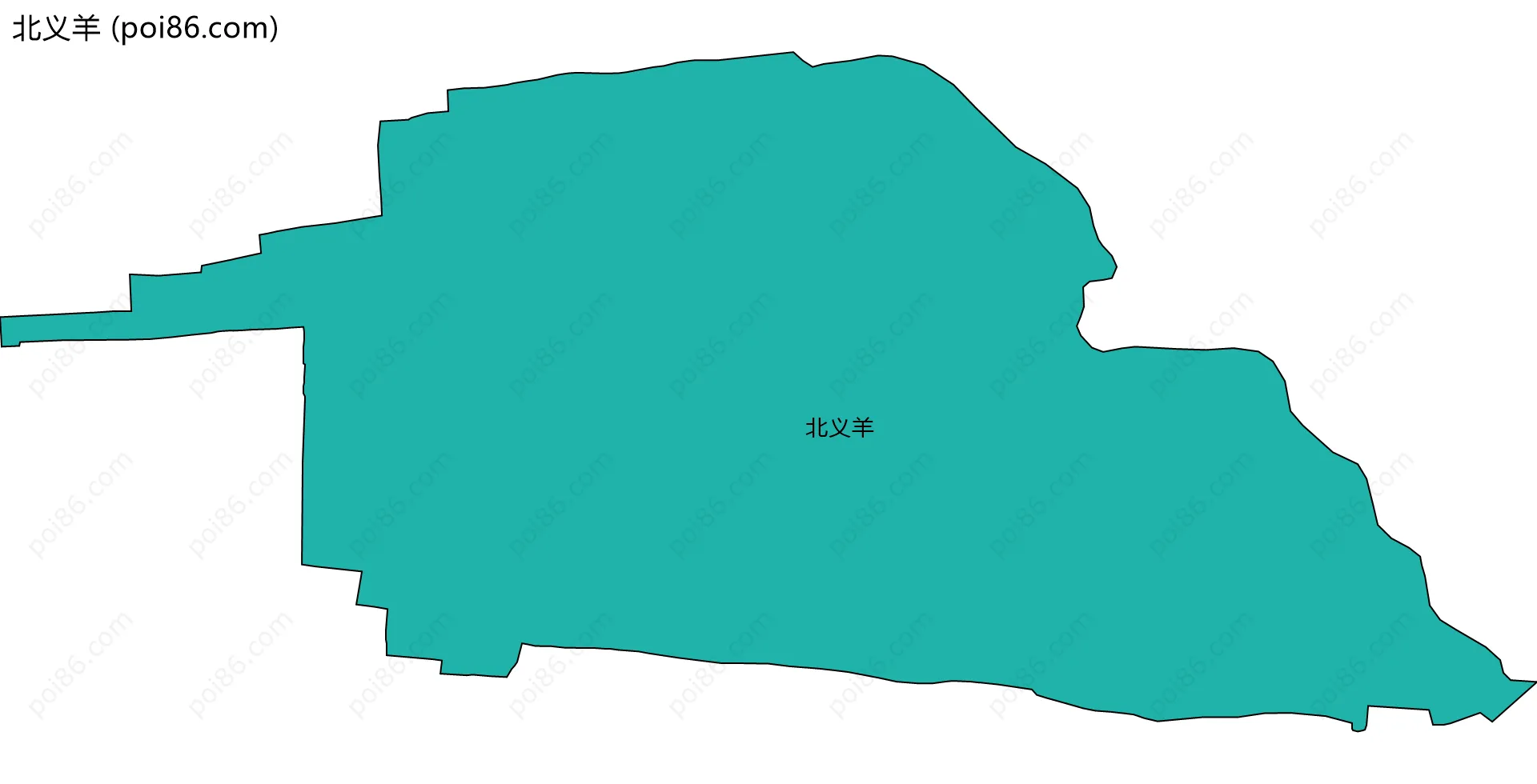 北义羊边界地图