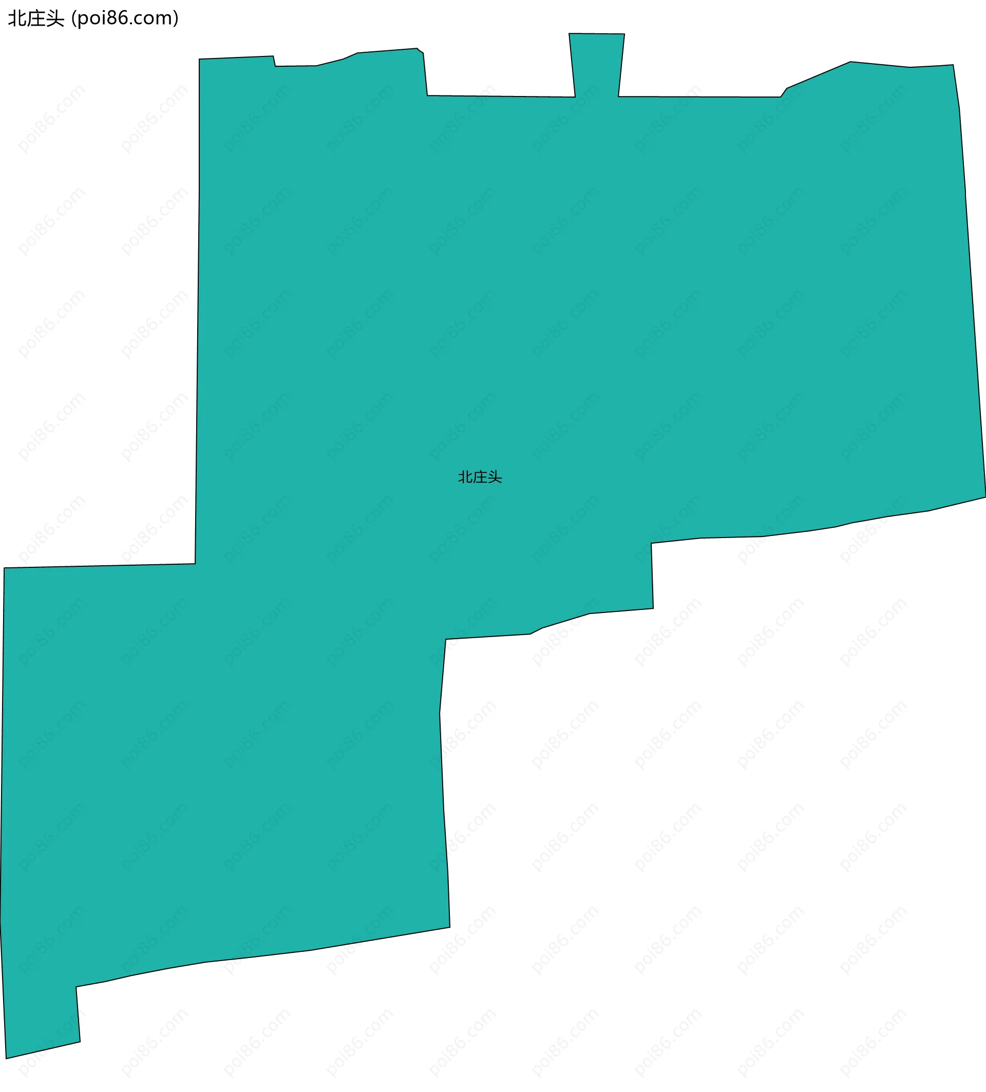 北庄头边界地图