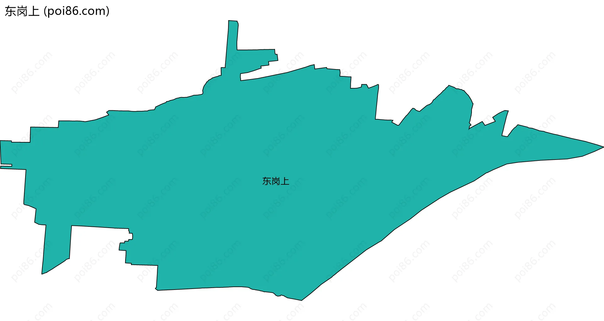东岗上边界地图
