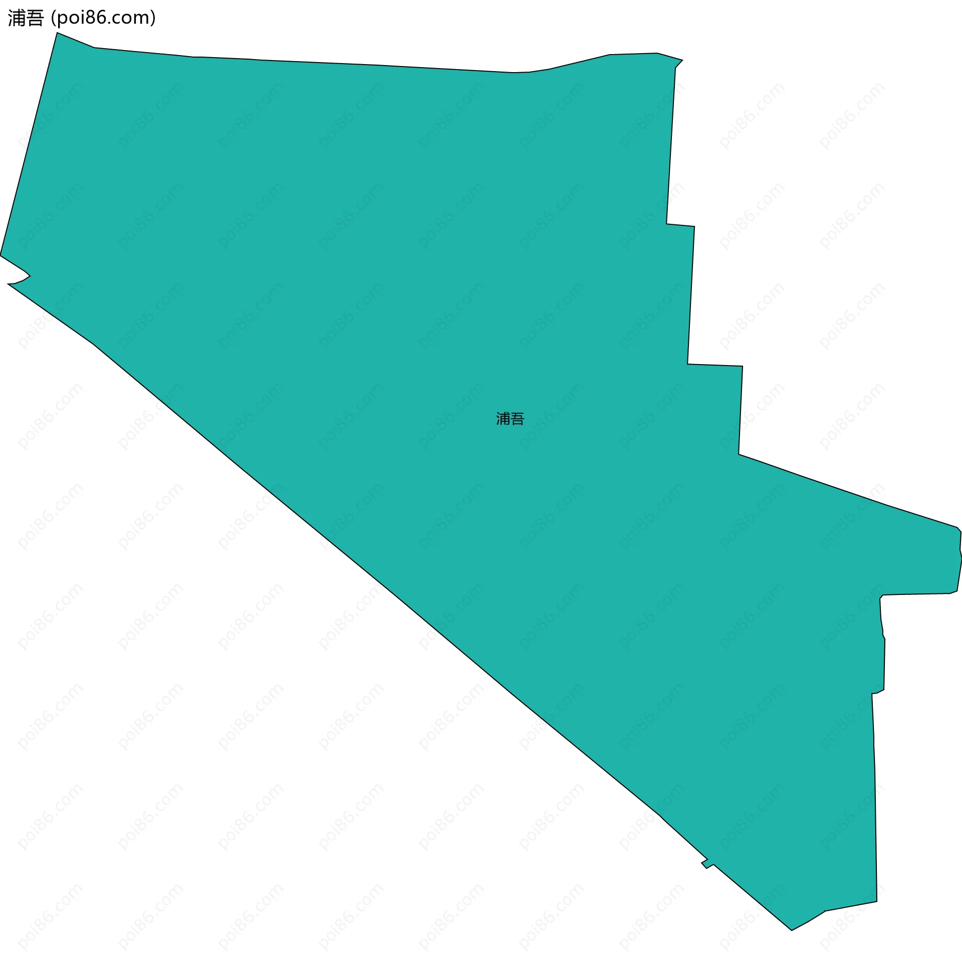 浦吾边界地图