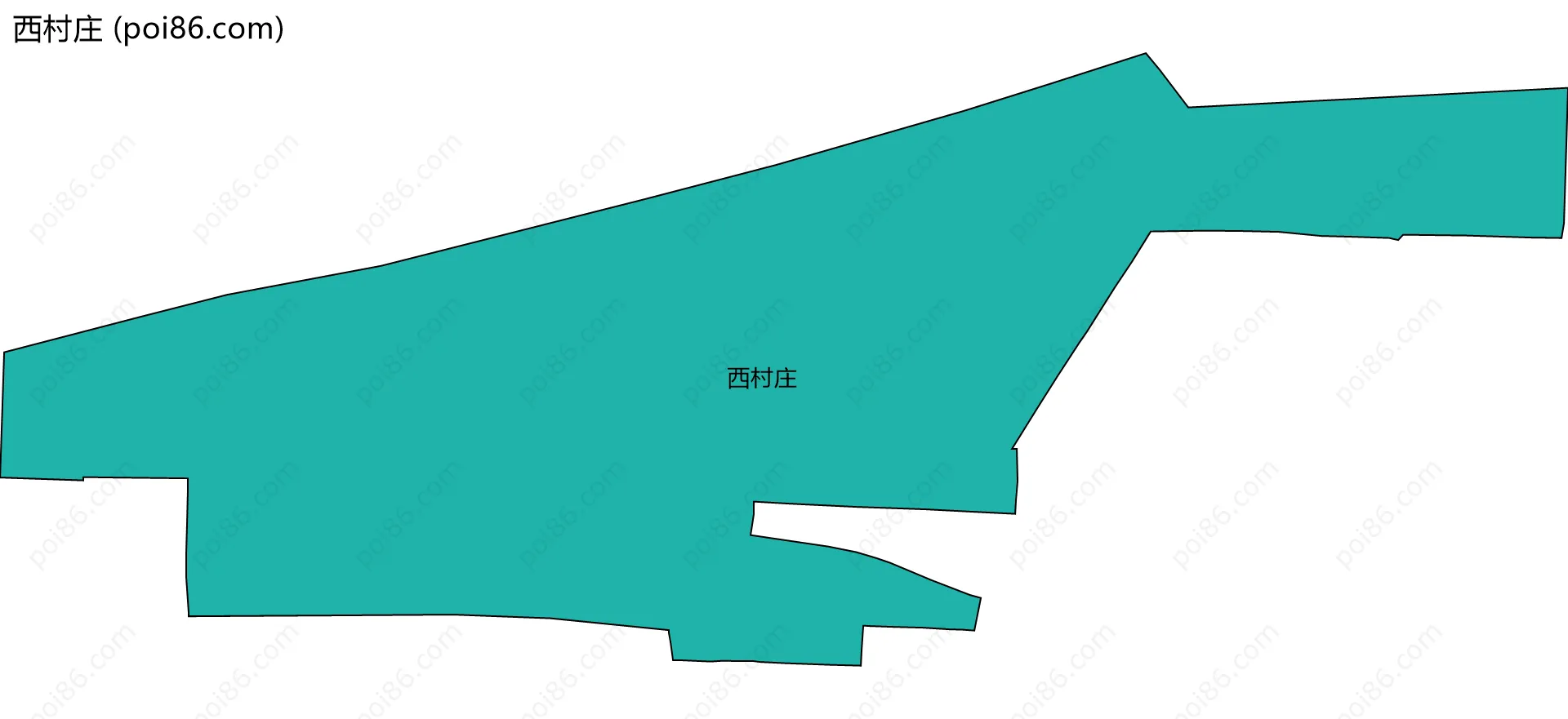 西村庄边界地图