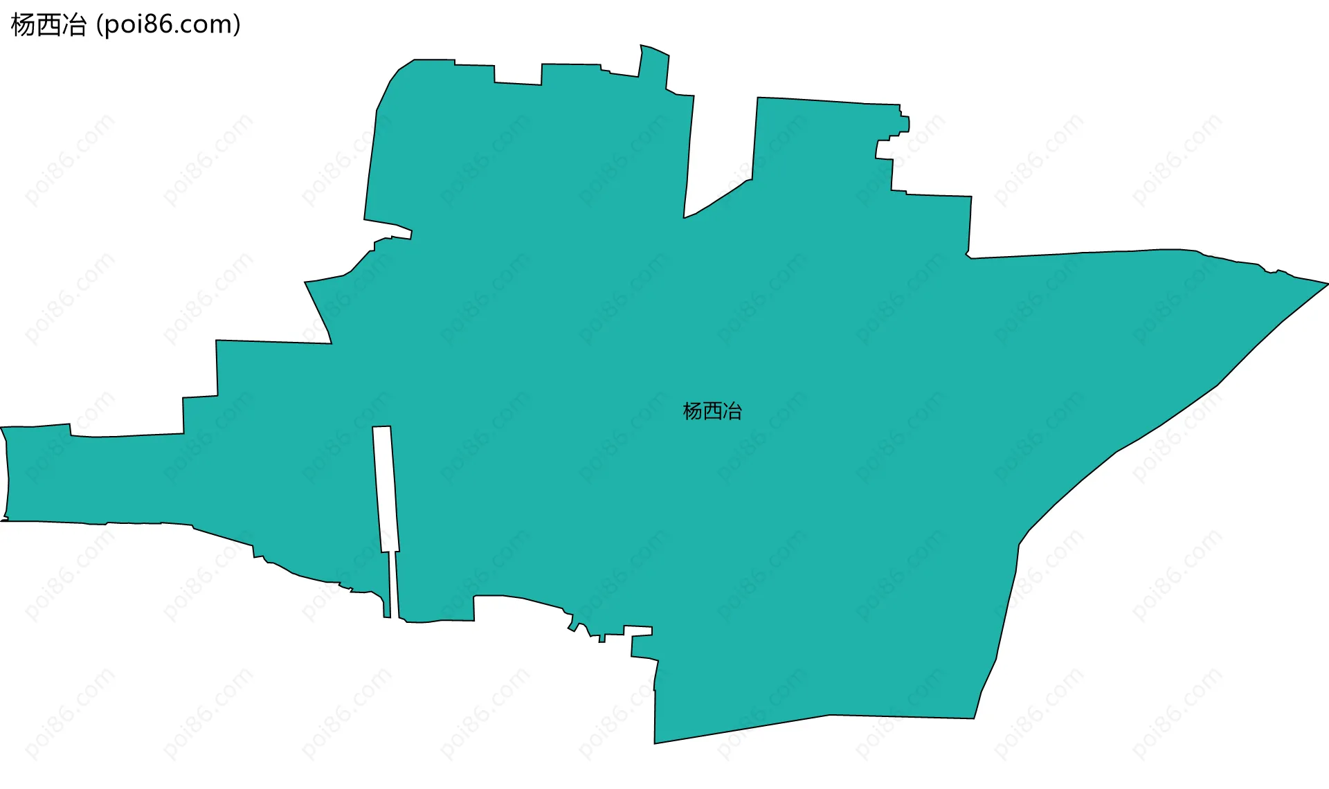 杨西冶边界地图