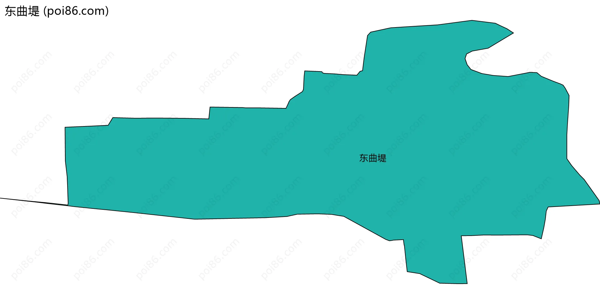 东曲堤边界地图