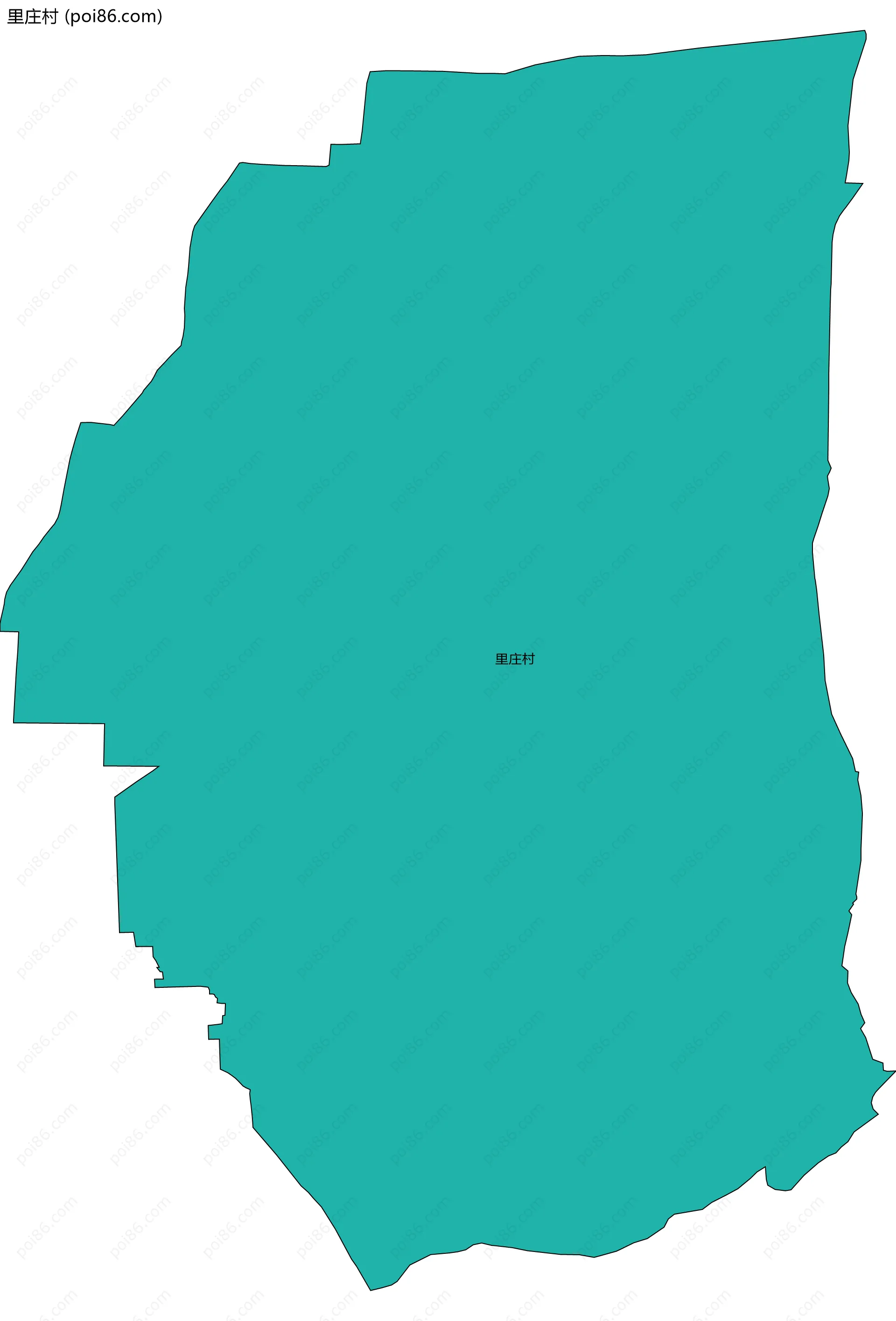 里庄村边界地图