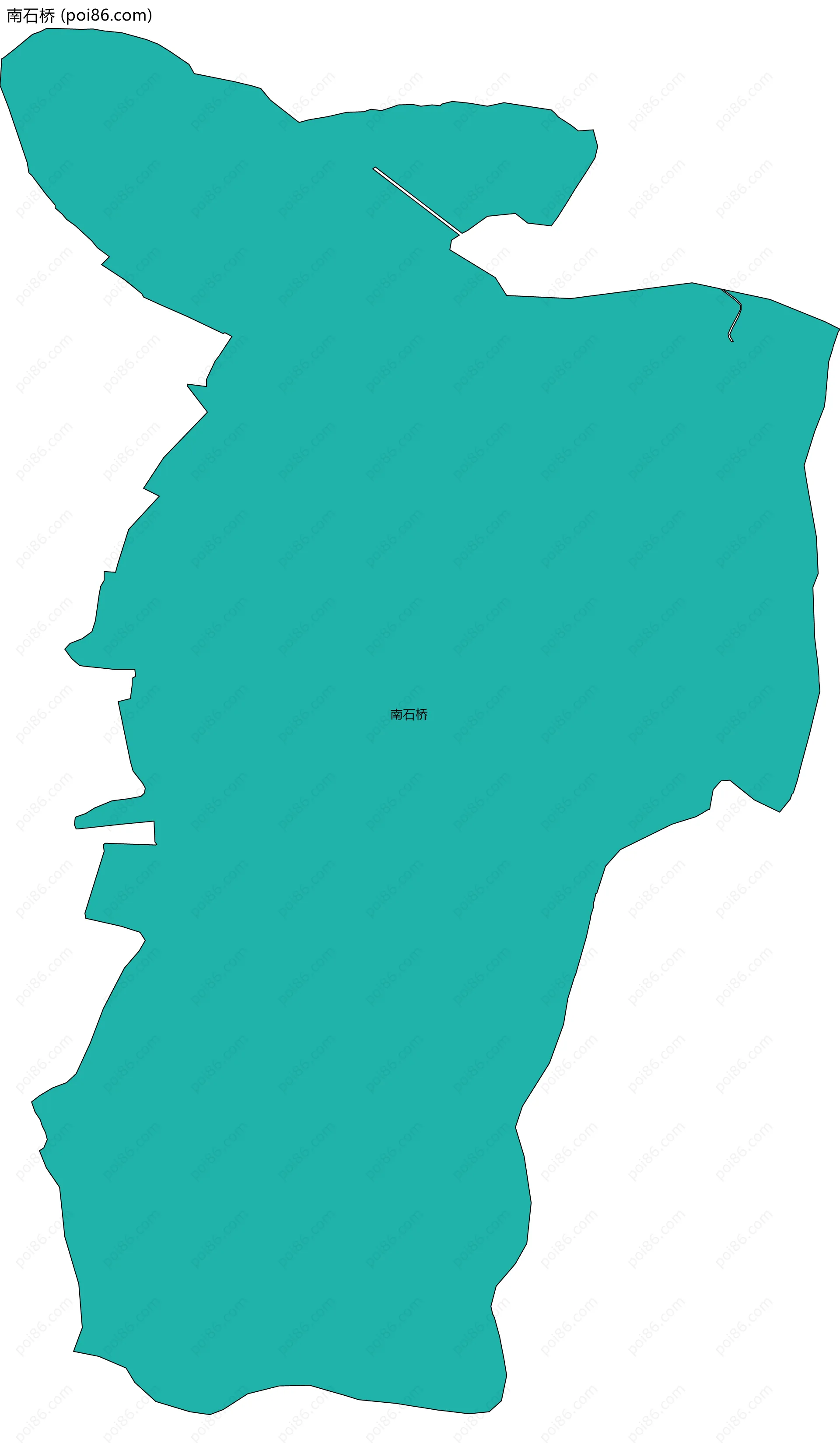 南石桥边界地图