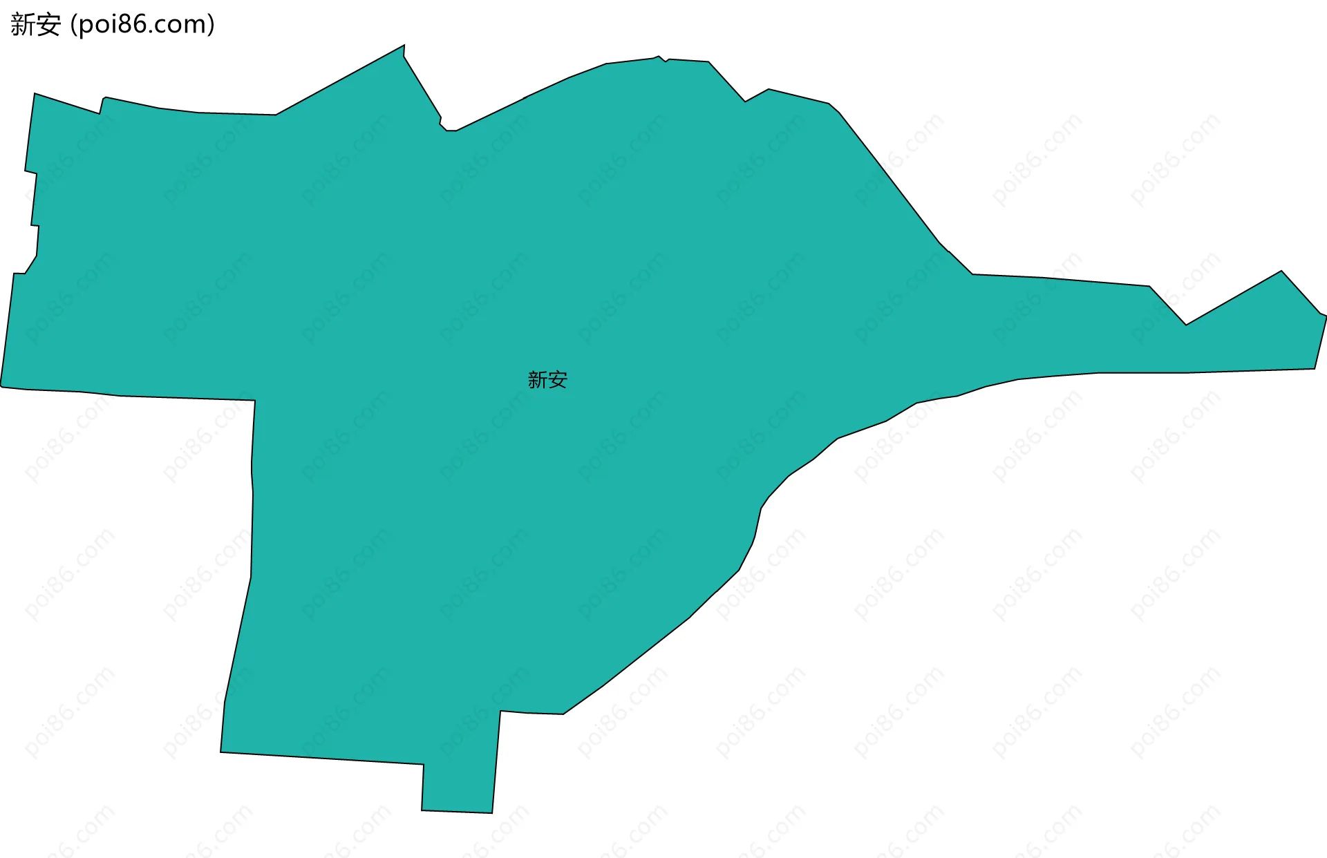 新安边界地图