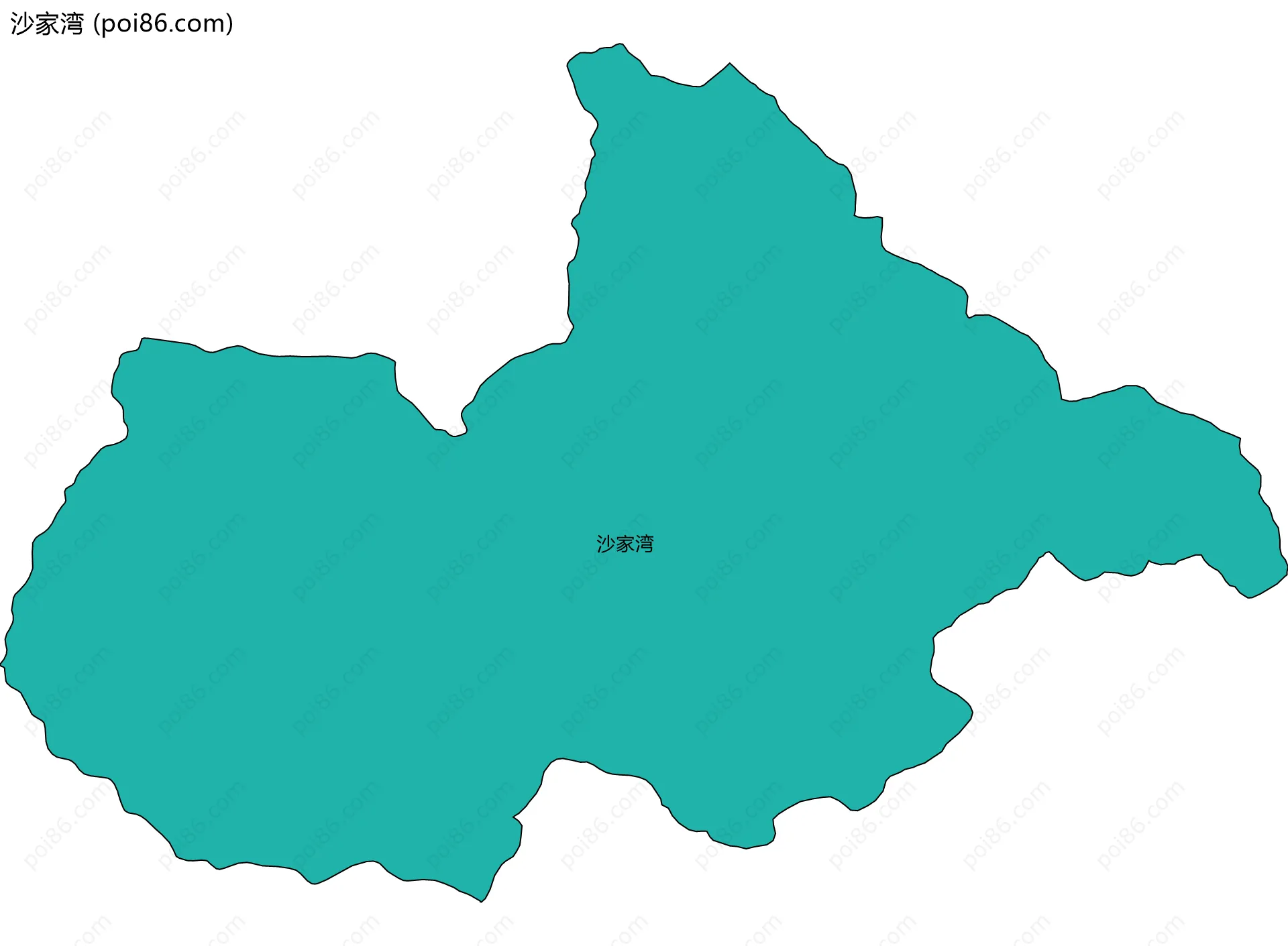 沙家湾边界地图