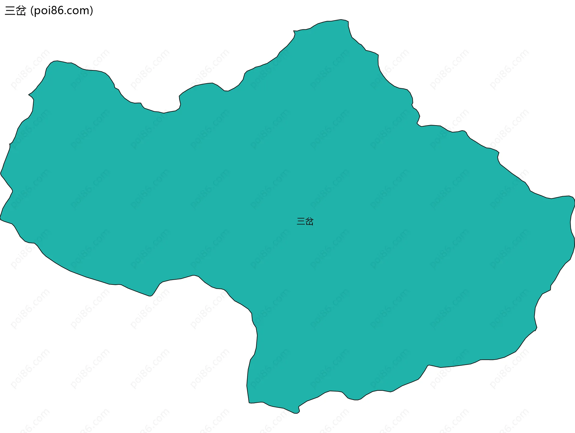 三岔边界地图