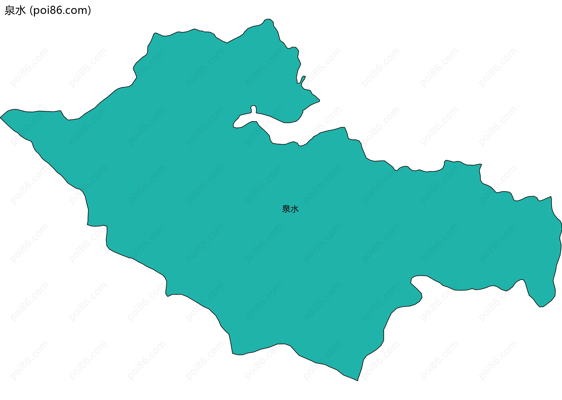 泉水边界地图