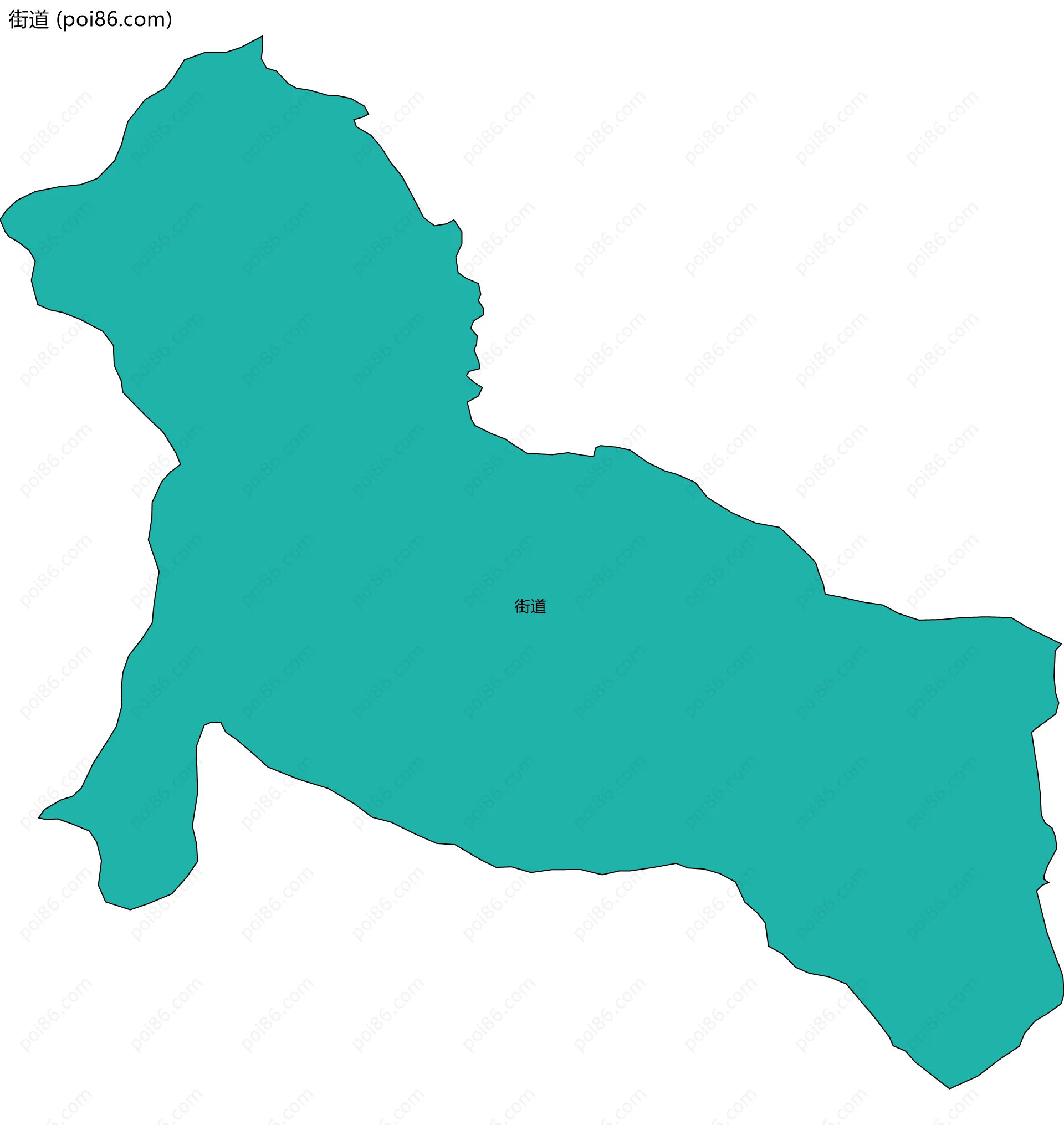 街道边界地图