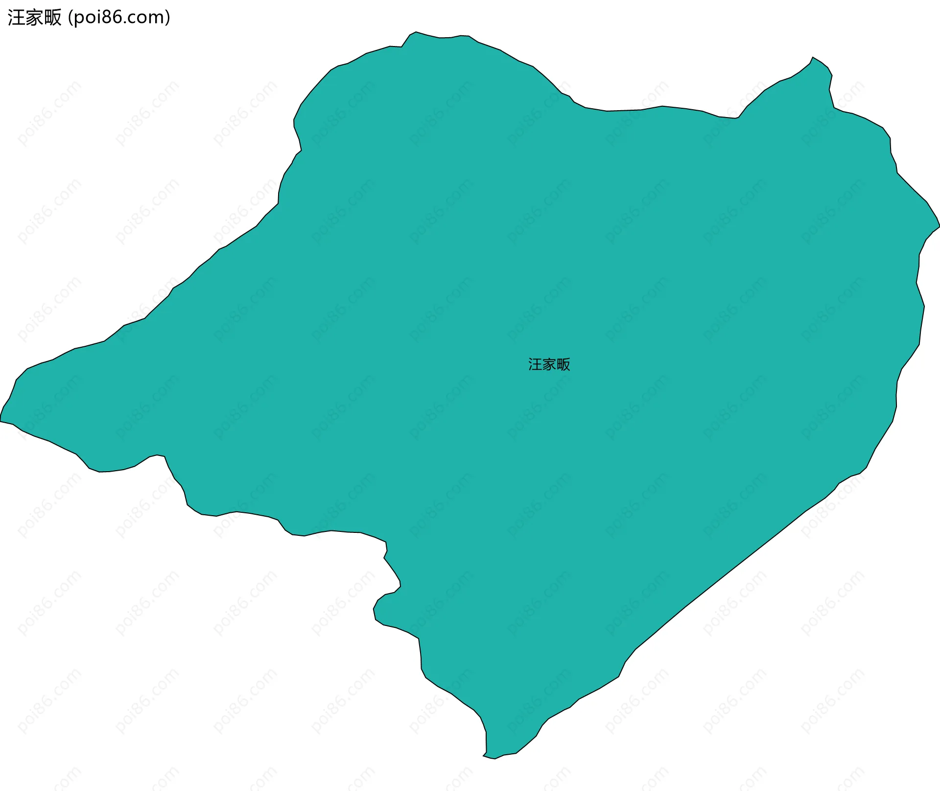 汪家畈边界地图