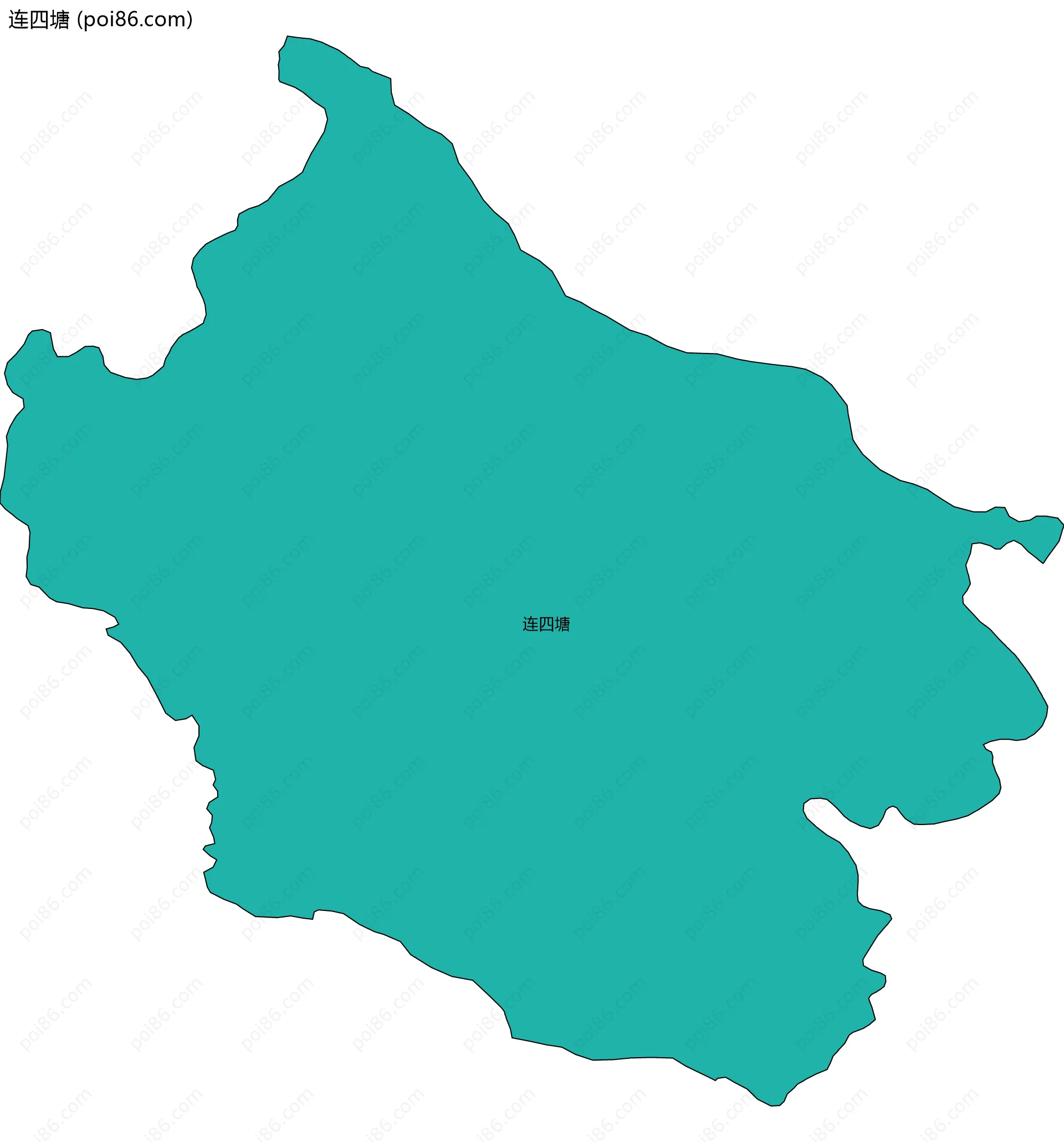 连四塘边界地图