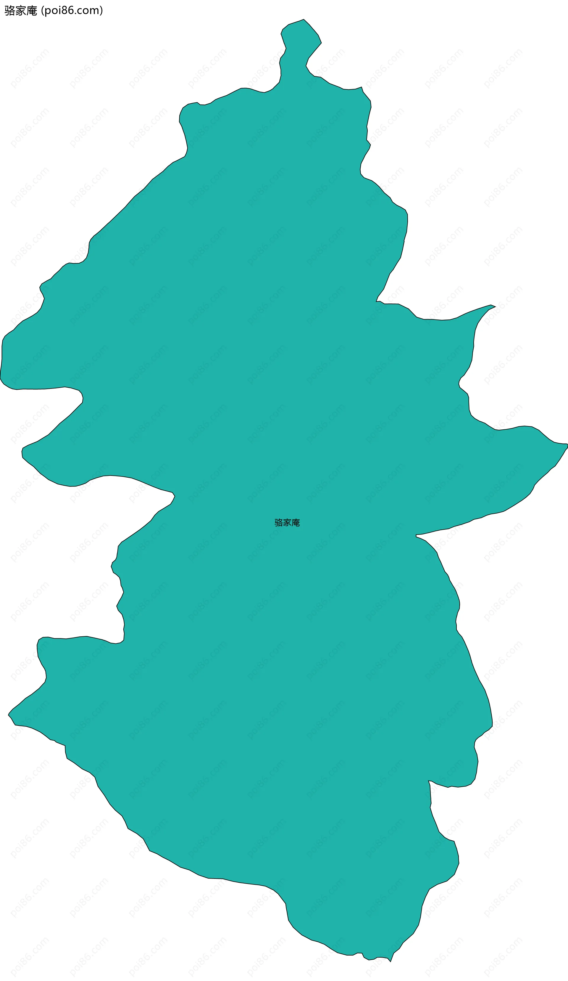 骆家庵边界地图