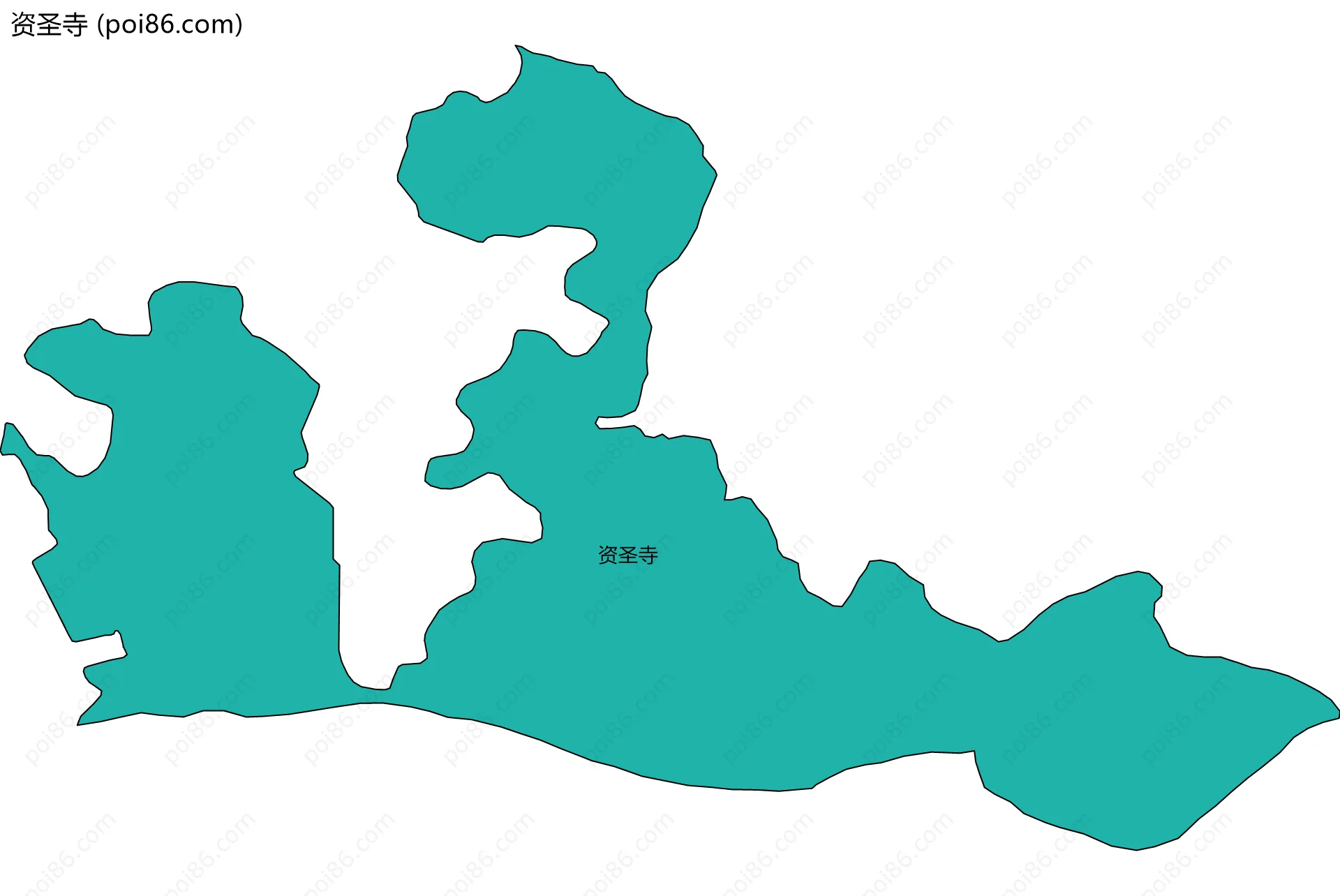 资圣寺边界地图