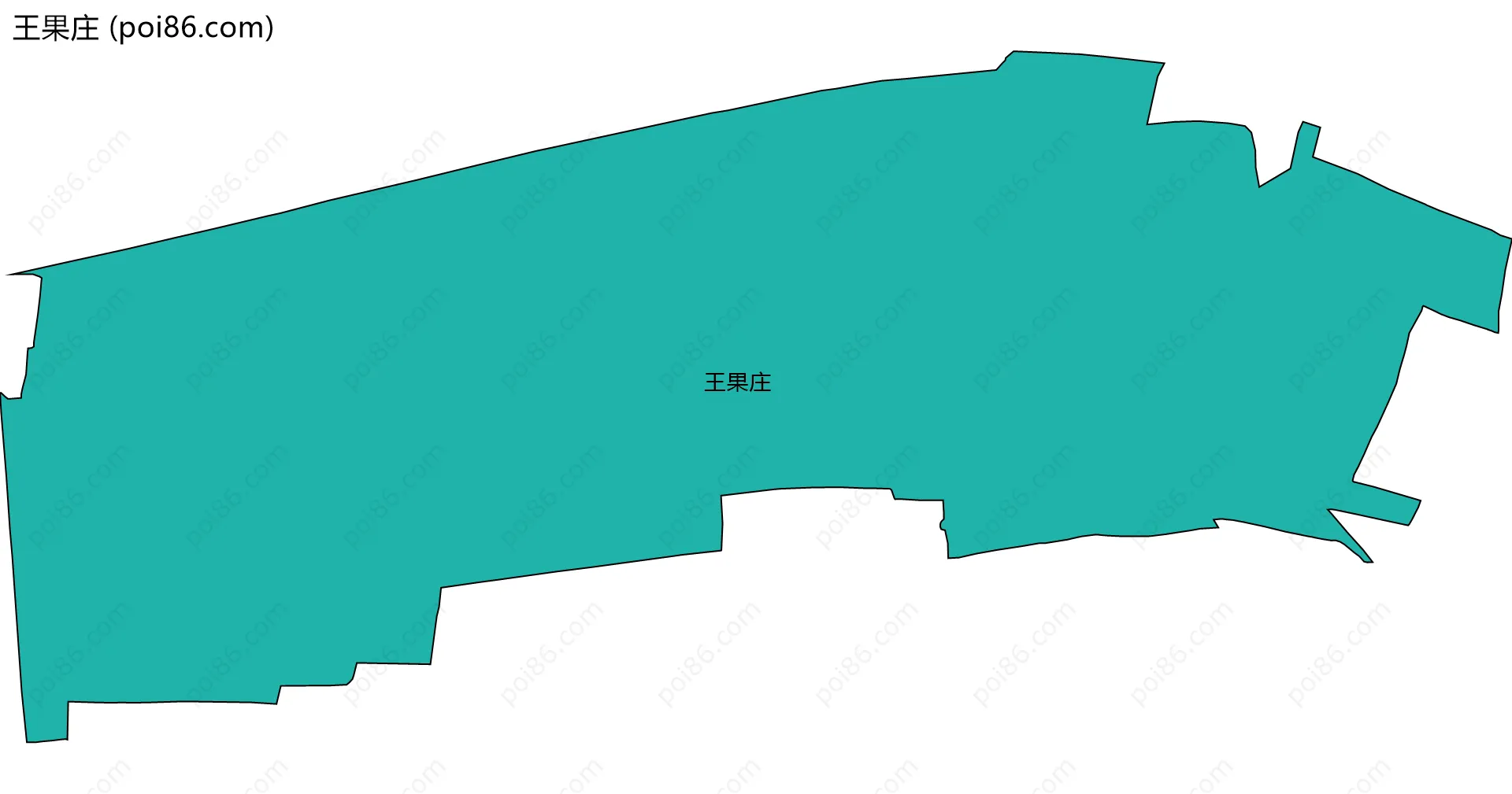 王果庄边界地图
