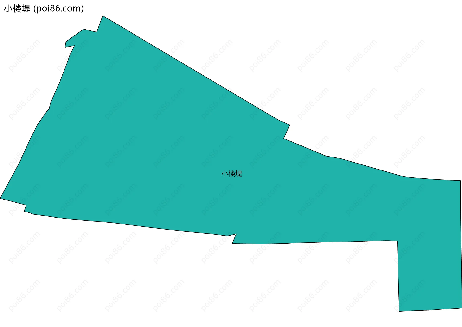 小楼堤边界地图