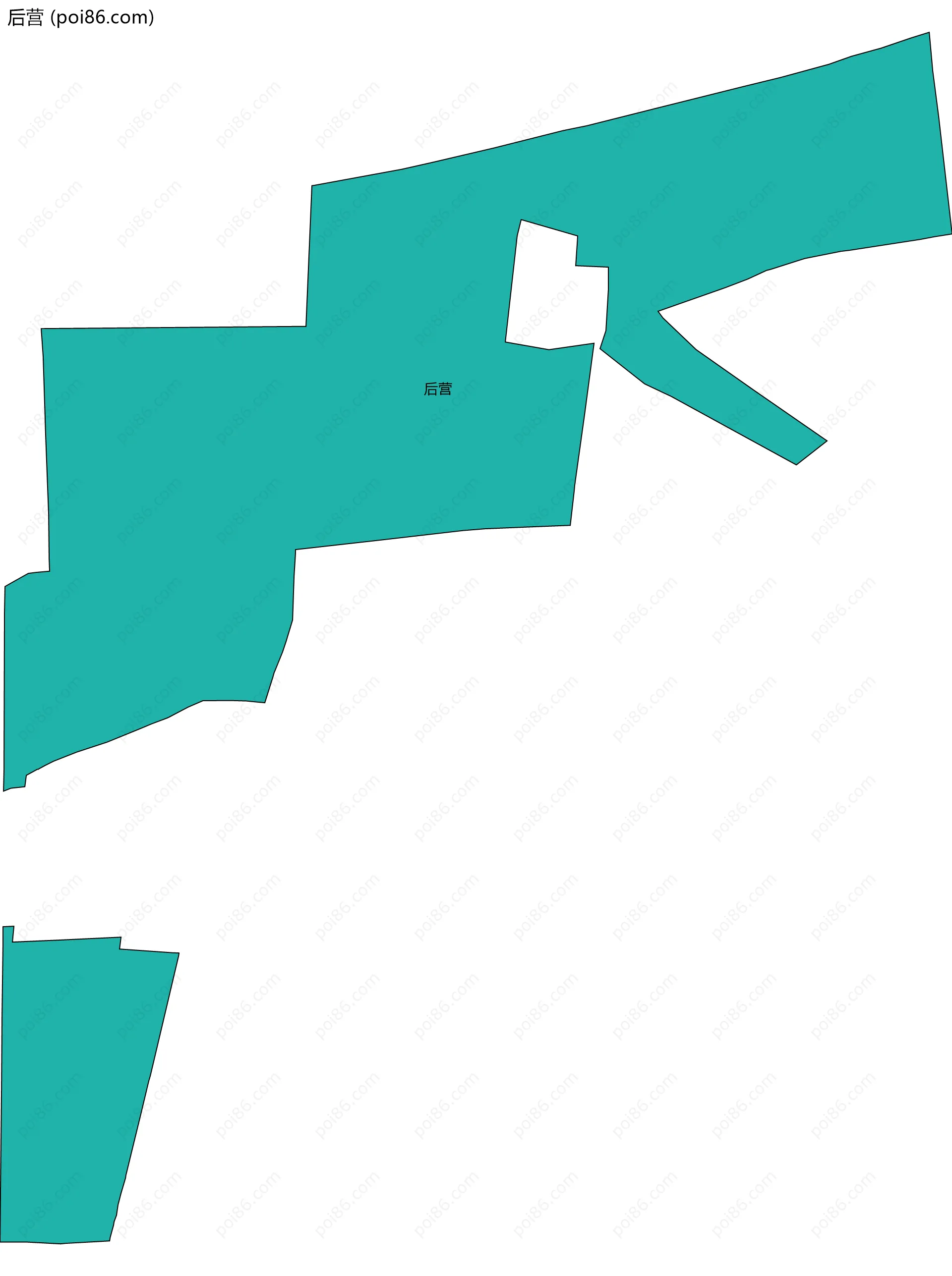后营边界地图