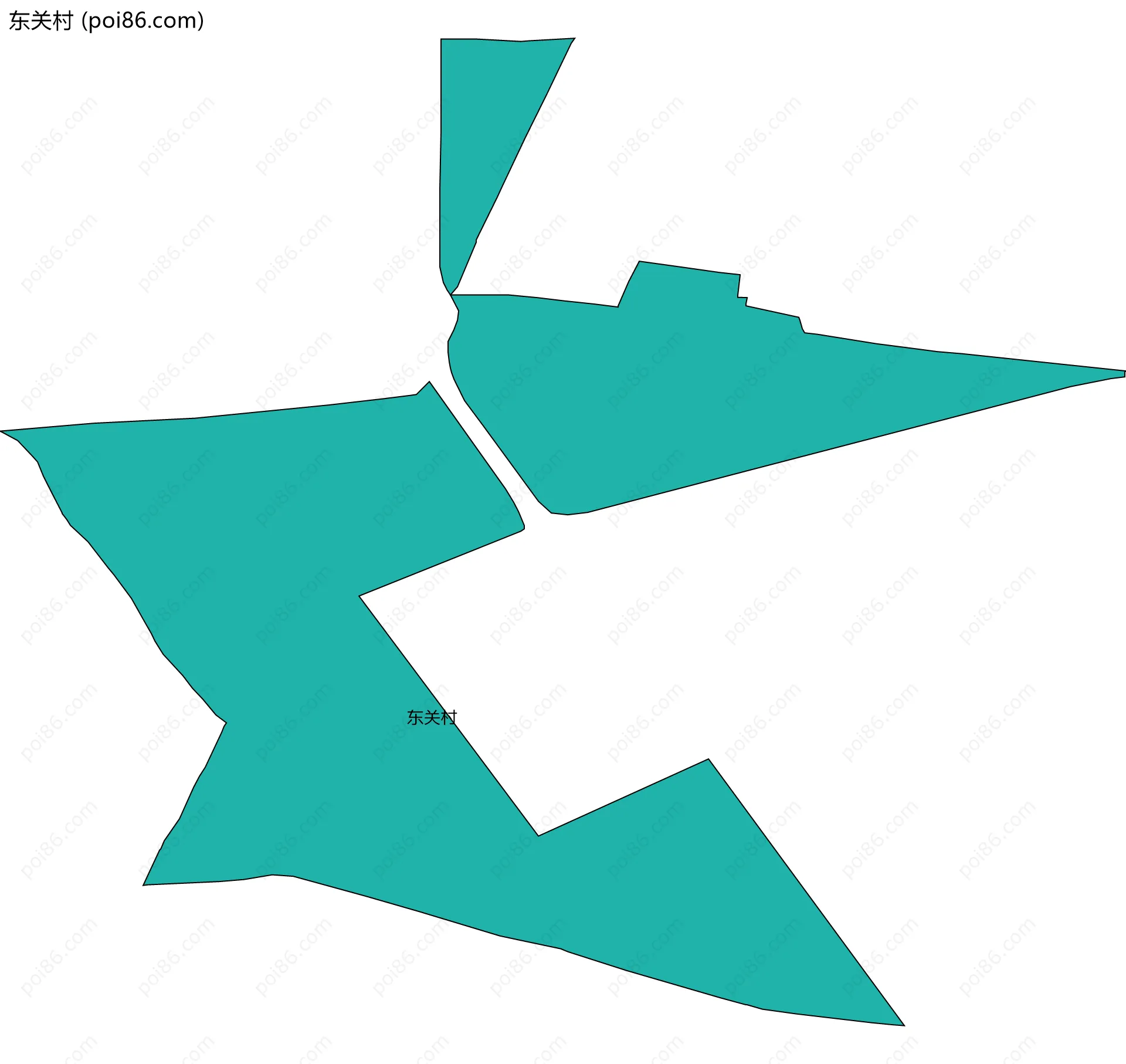 东关村边界地图