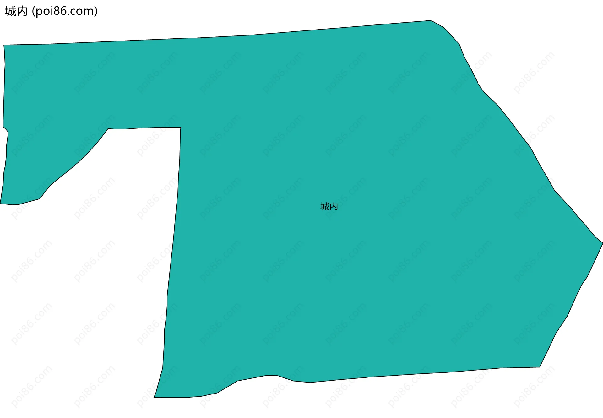 城内边界地图