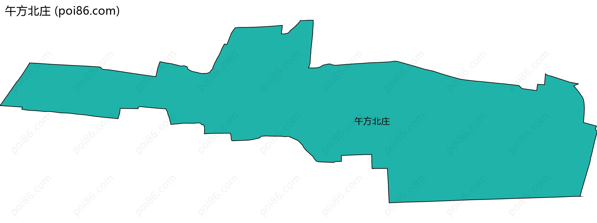 午方北庄边界地图