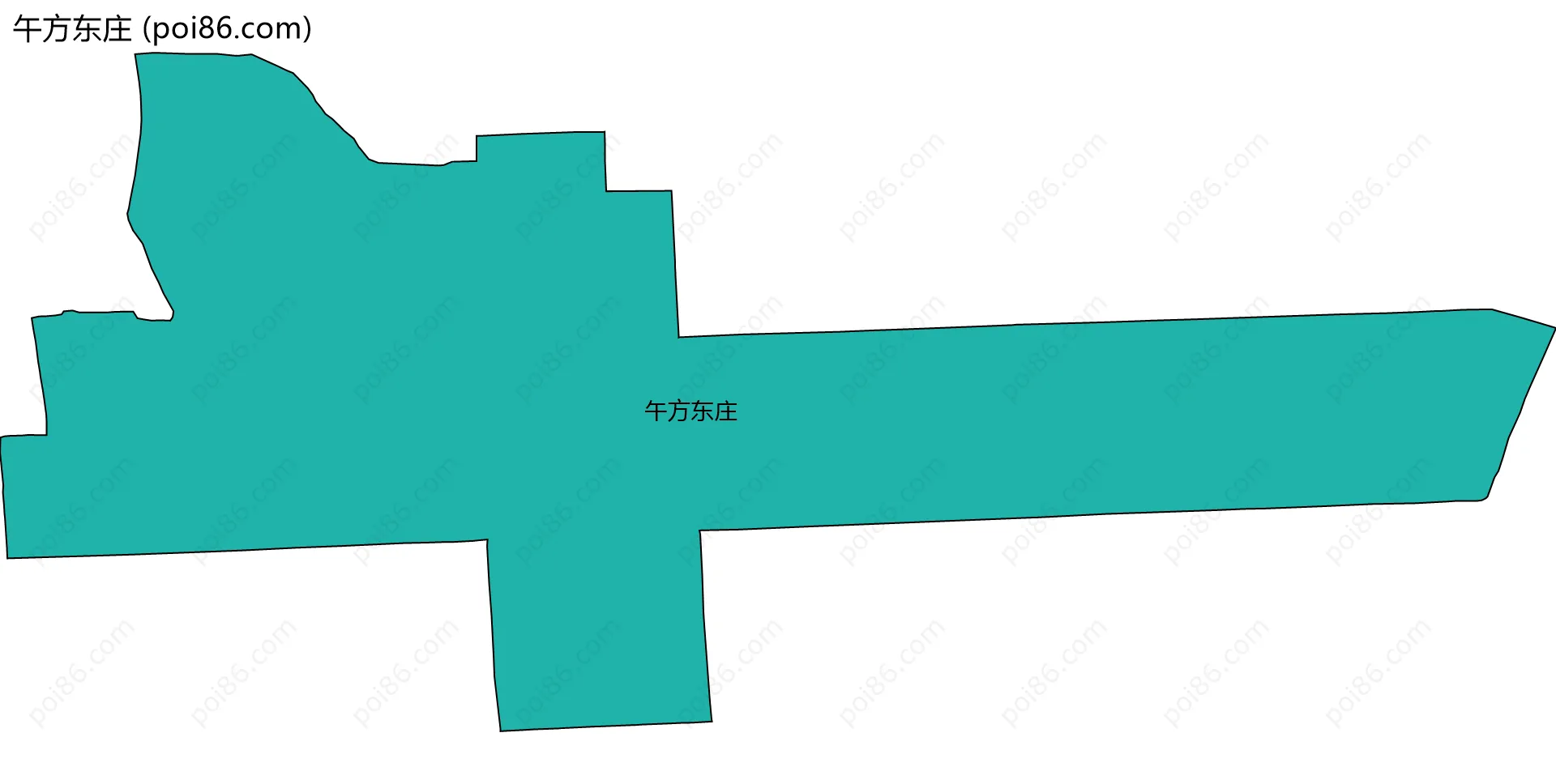 午方东庄边界地图
