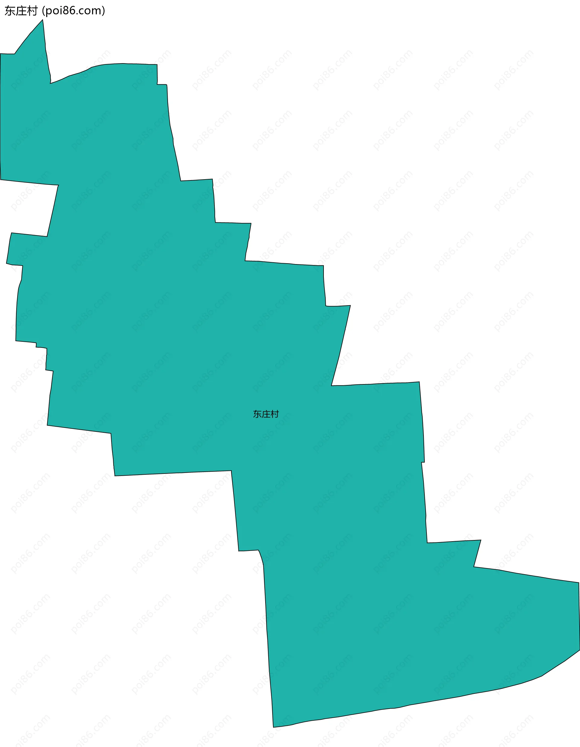 东庄村边界地图