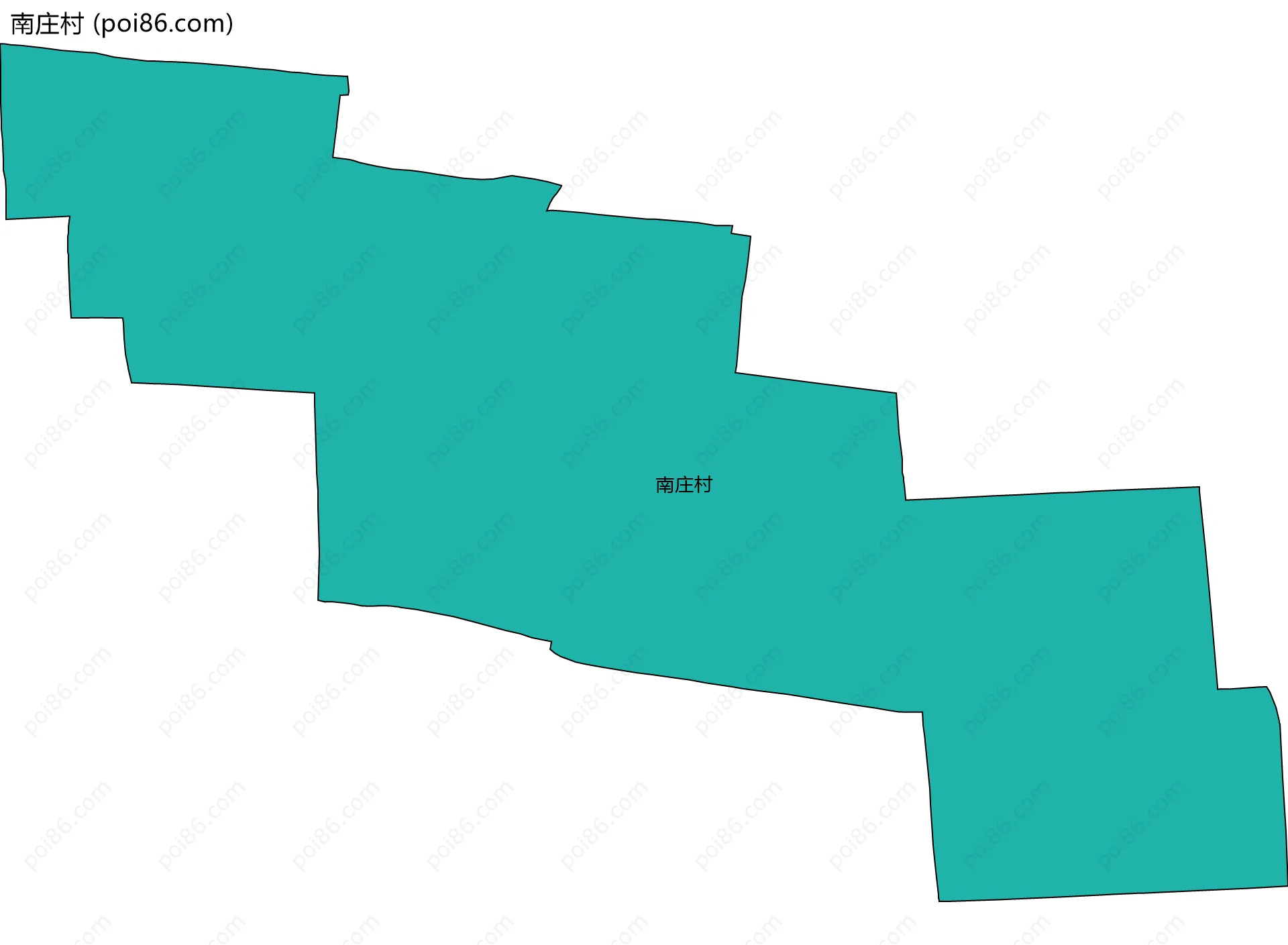 南庄村边界地图