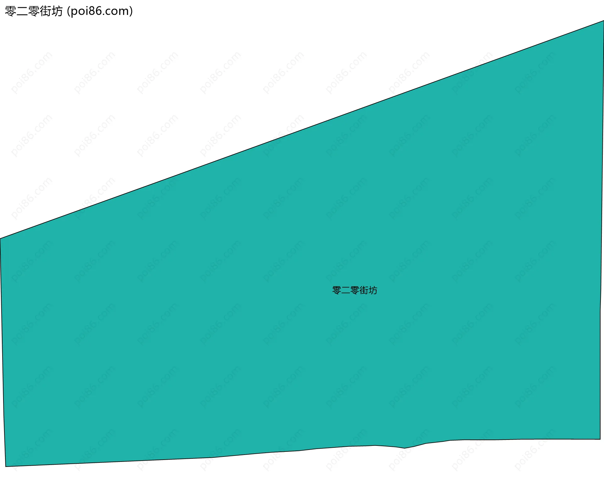 零二零街坊边界地图