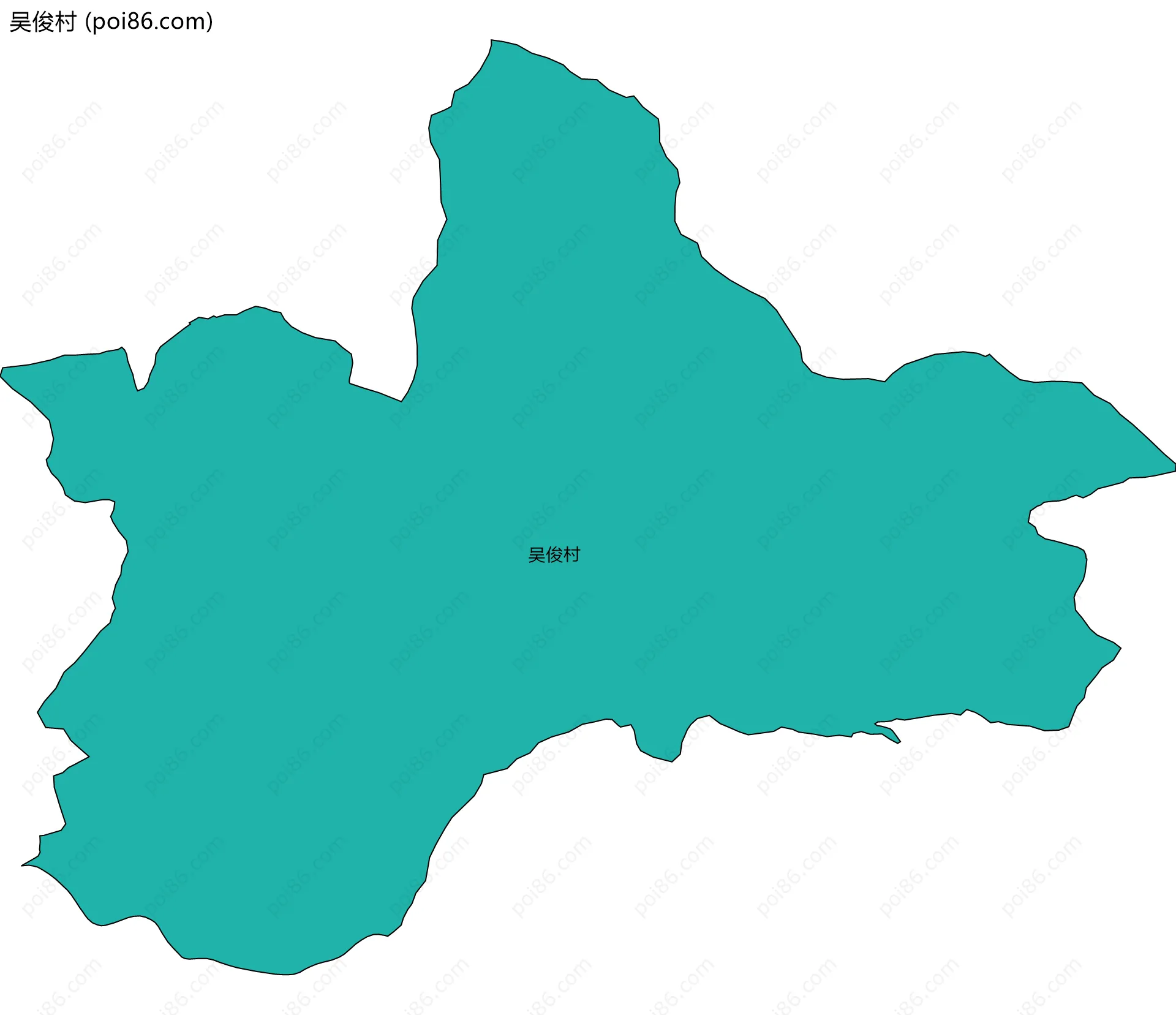 吴俊村边界地图
