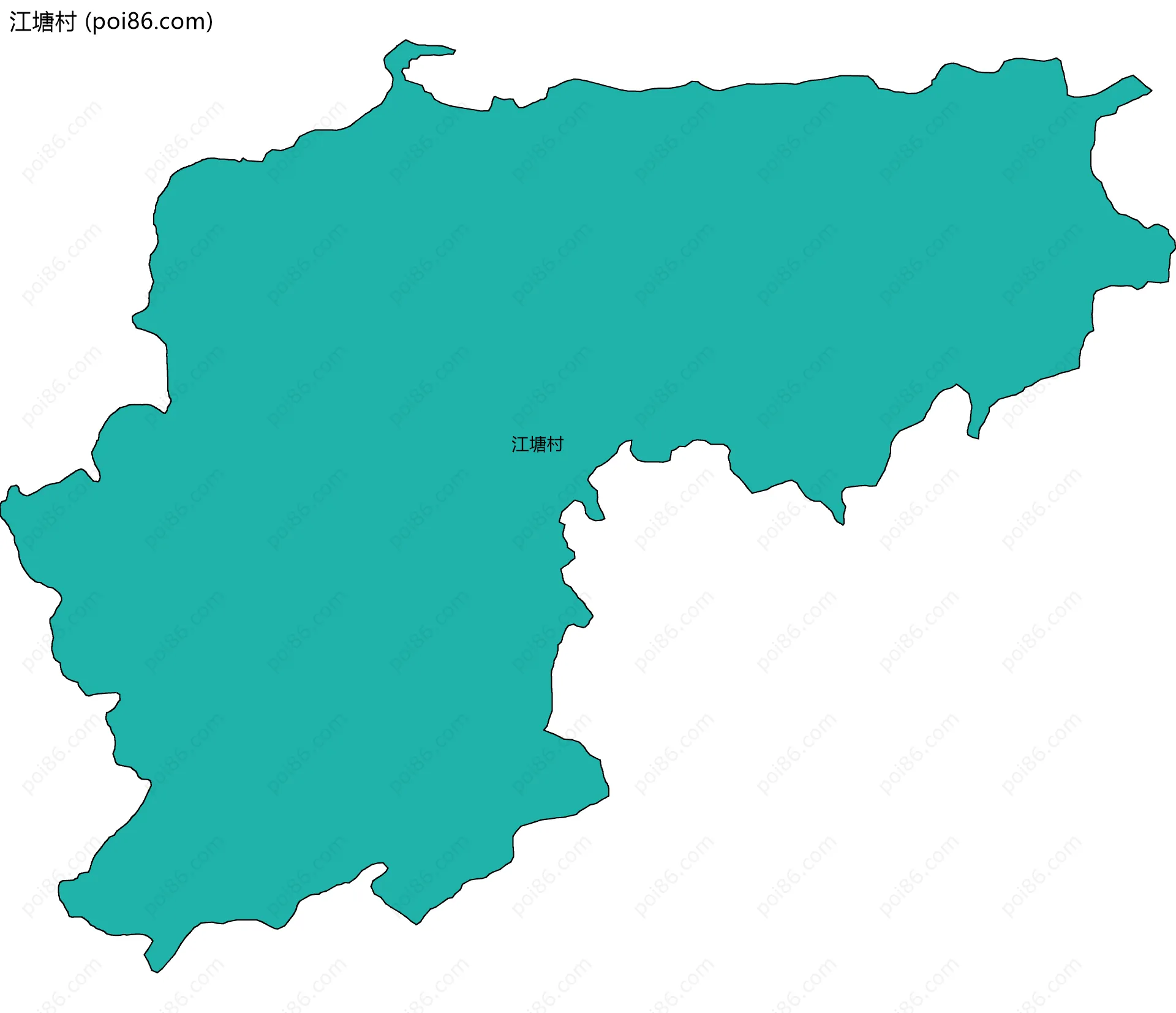 江塘村边界地图