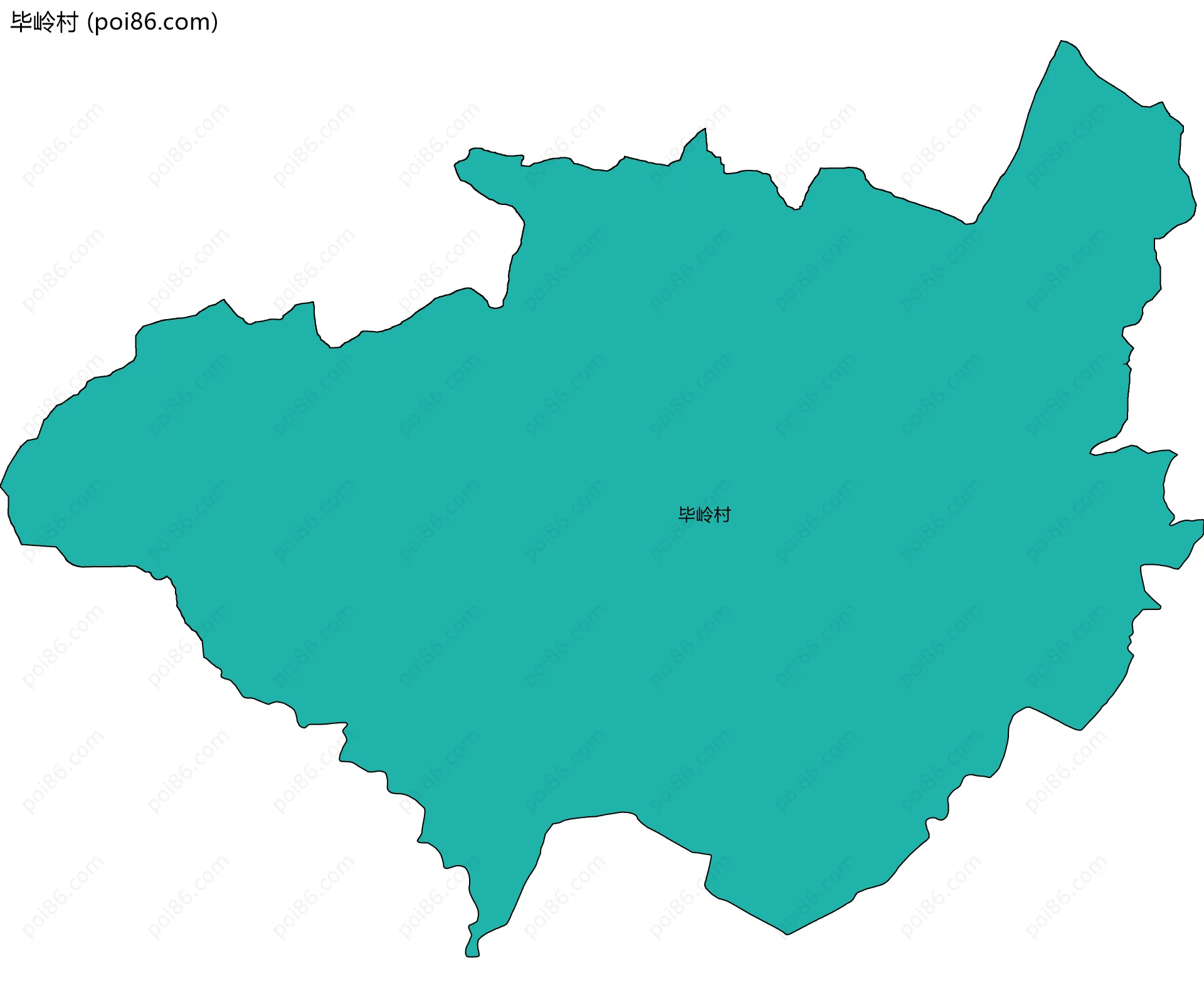 毕岭村边界地图