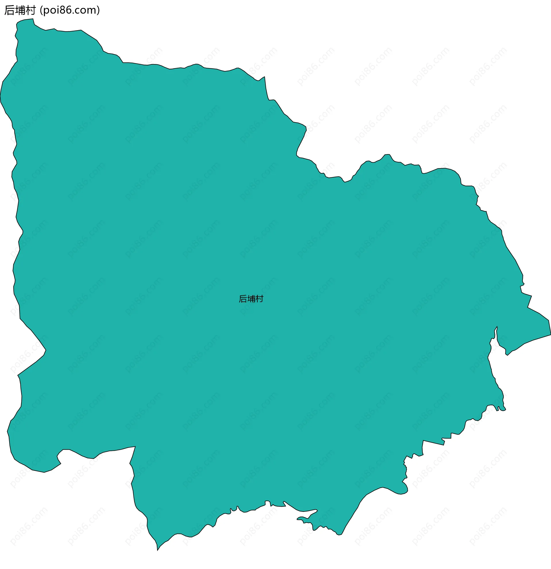 后埔村边界地图