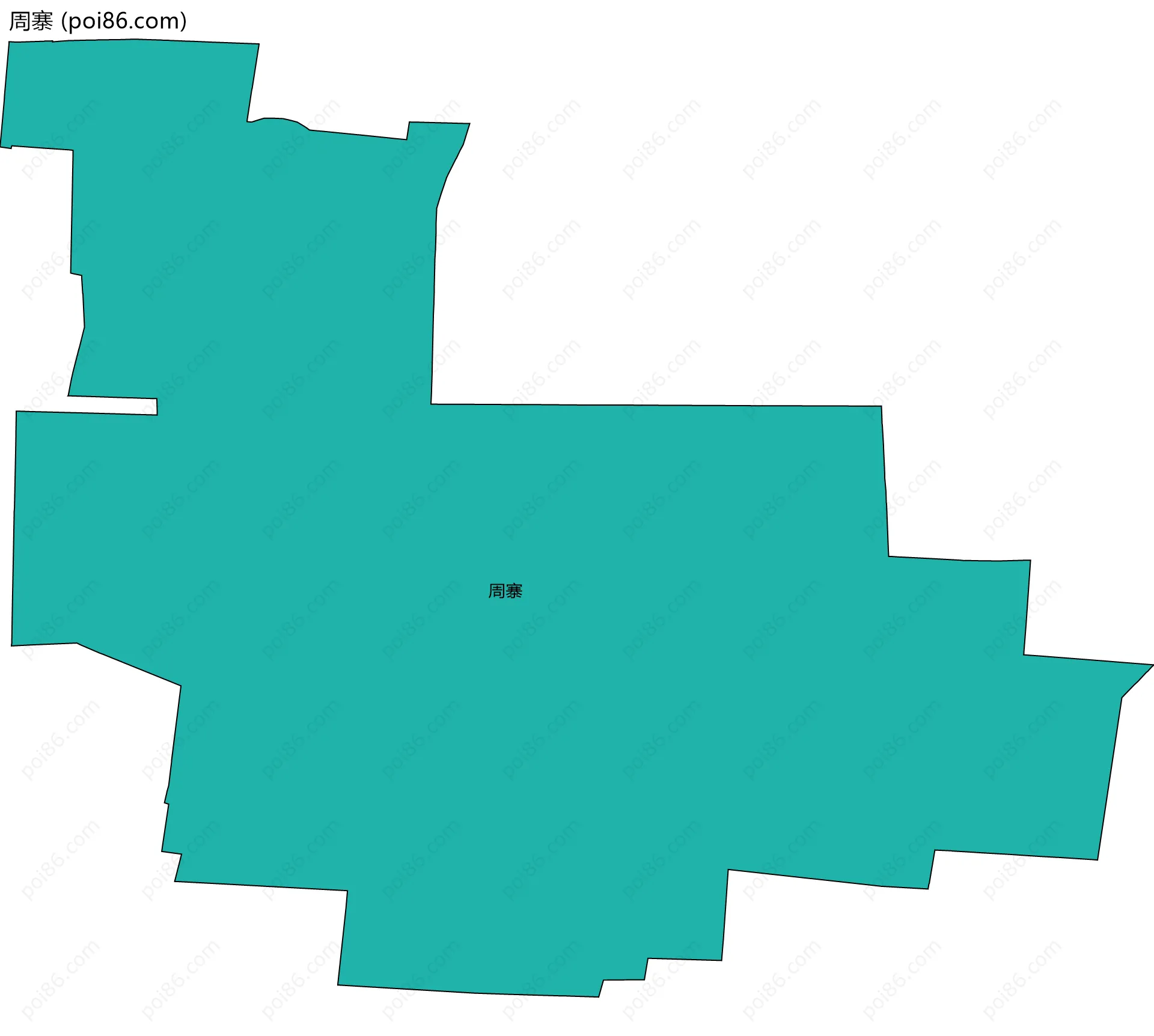 周寨边界地图