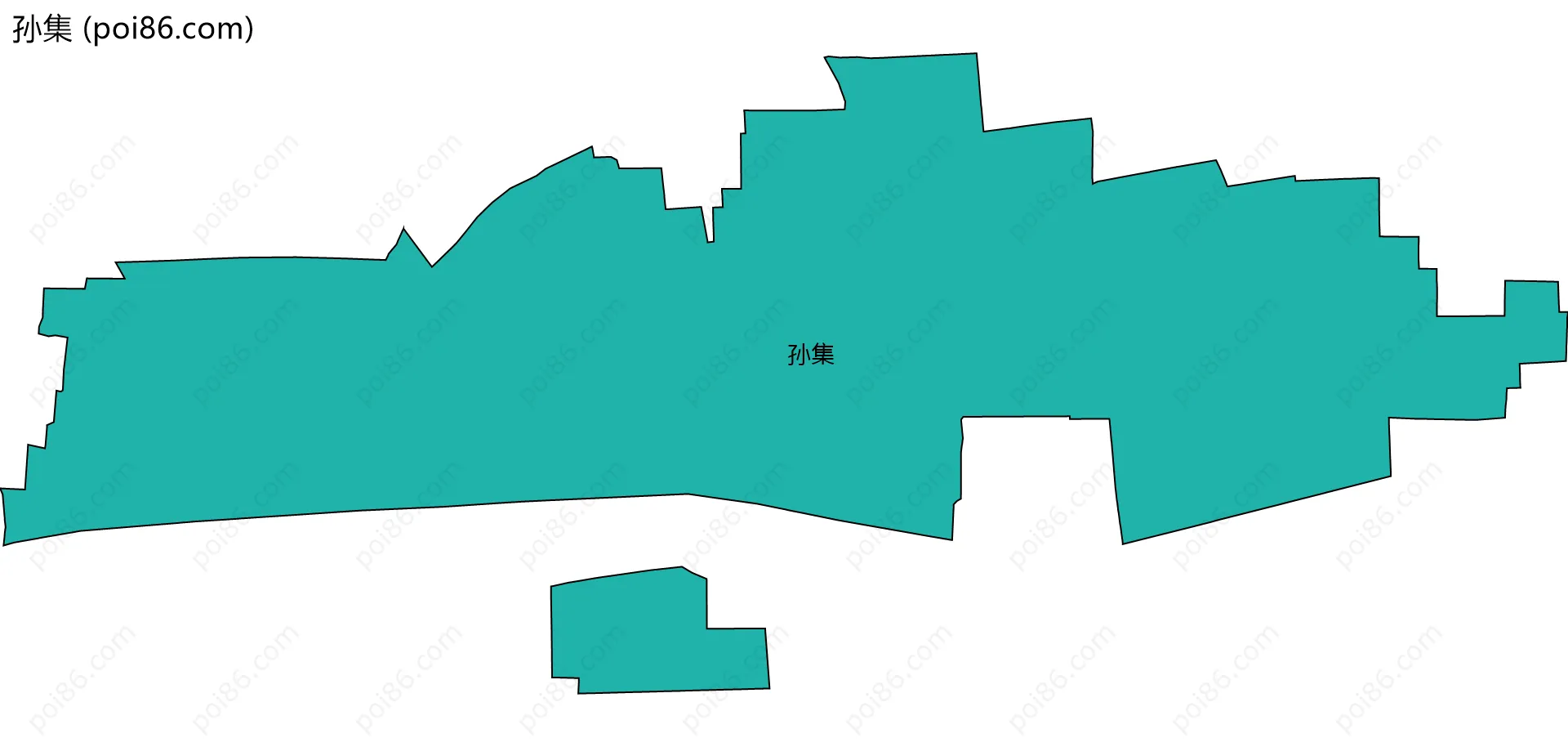孙集边界地图