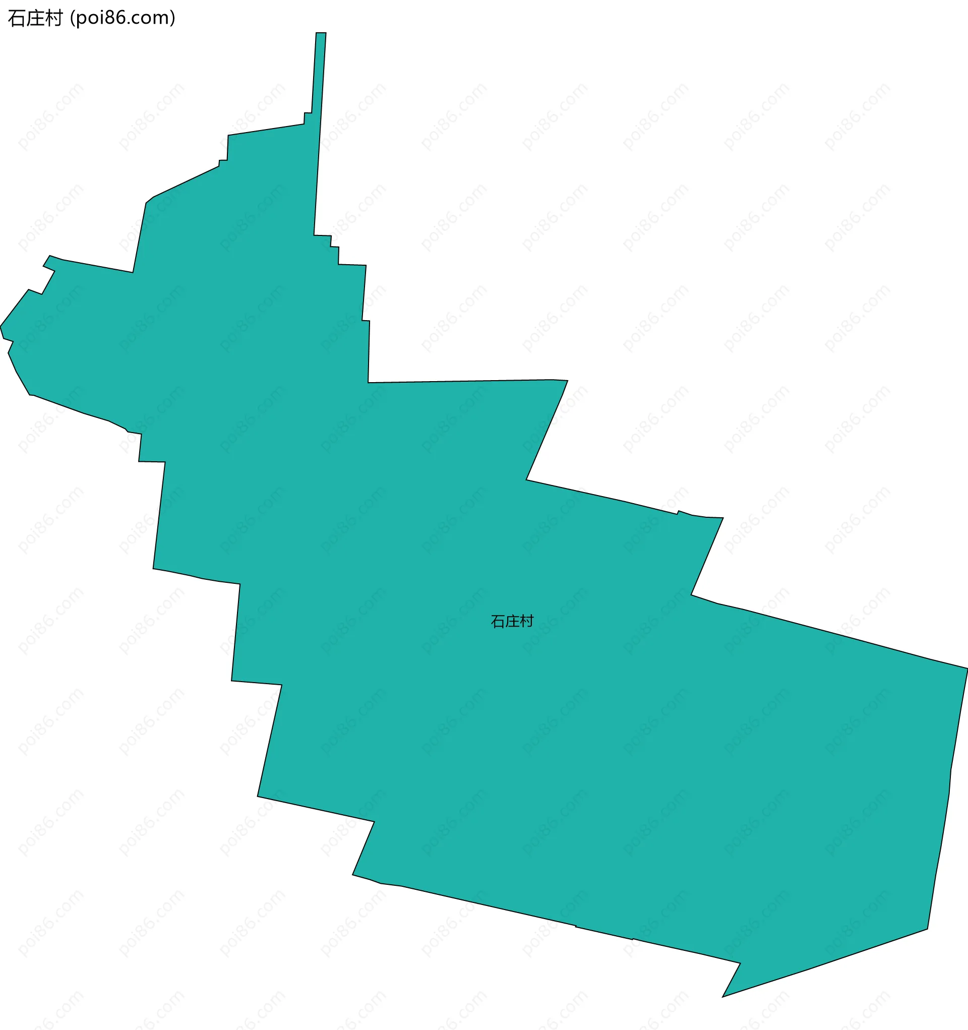 石庄村边界地图