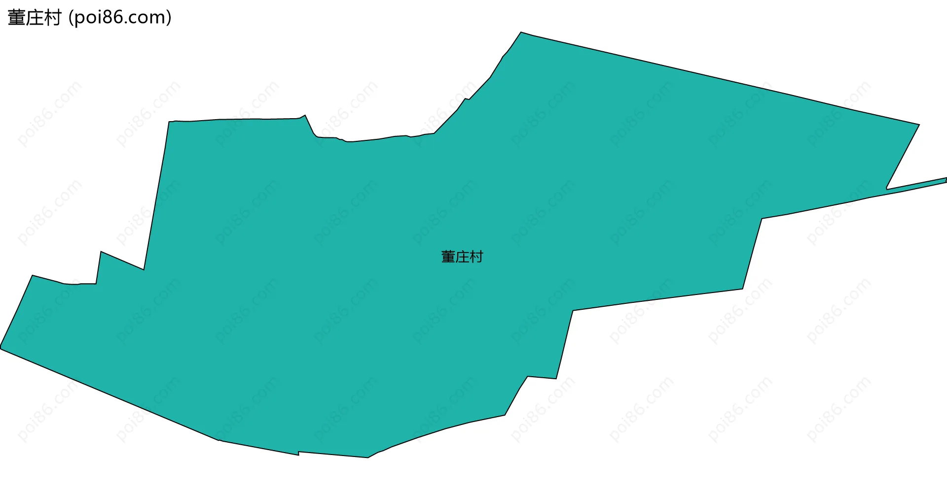 董庄村边界地图