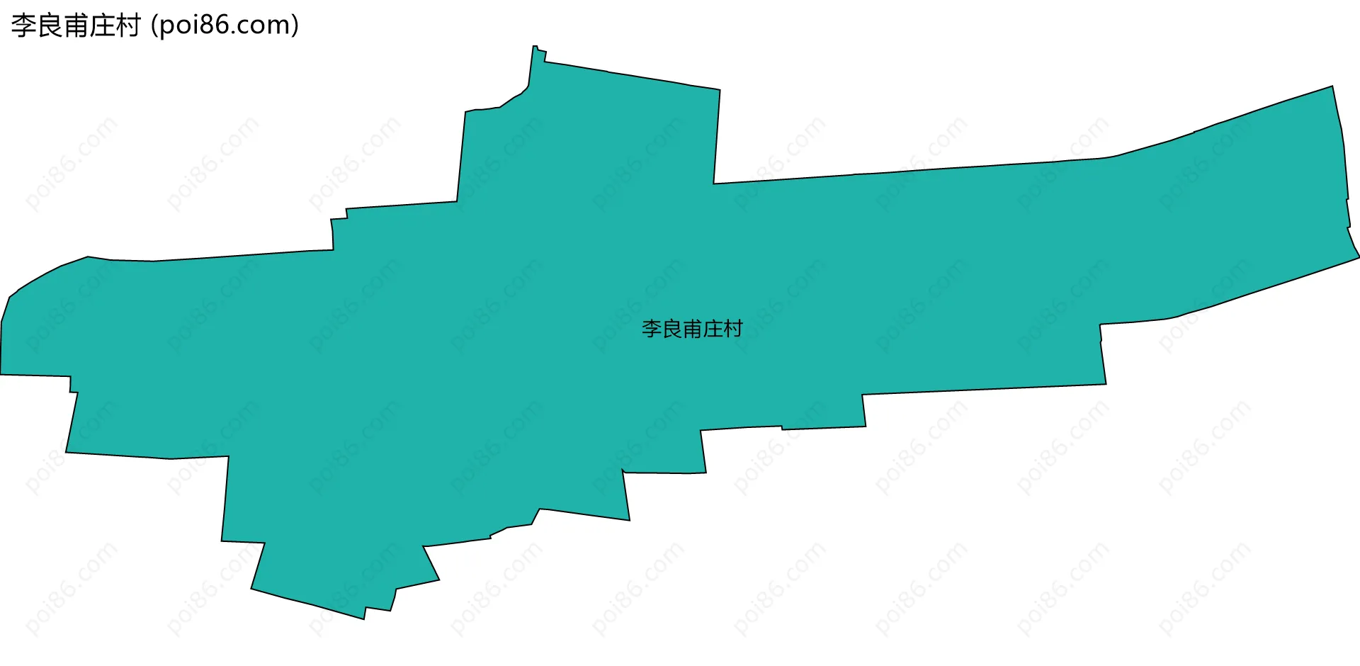 李良甫庄村边界地图