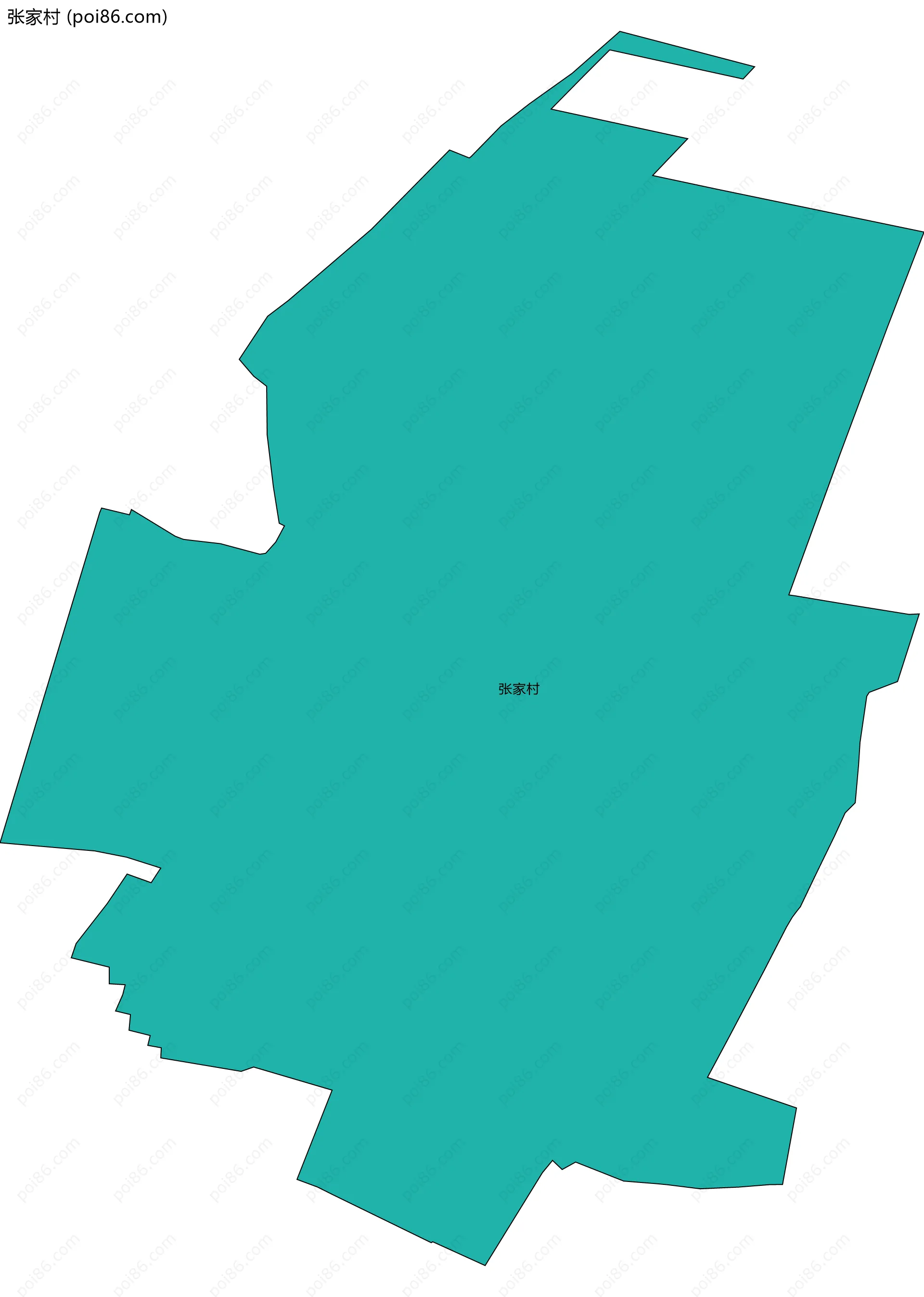 张家村边界地图