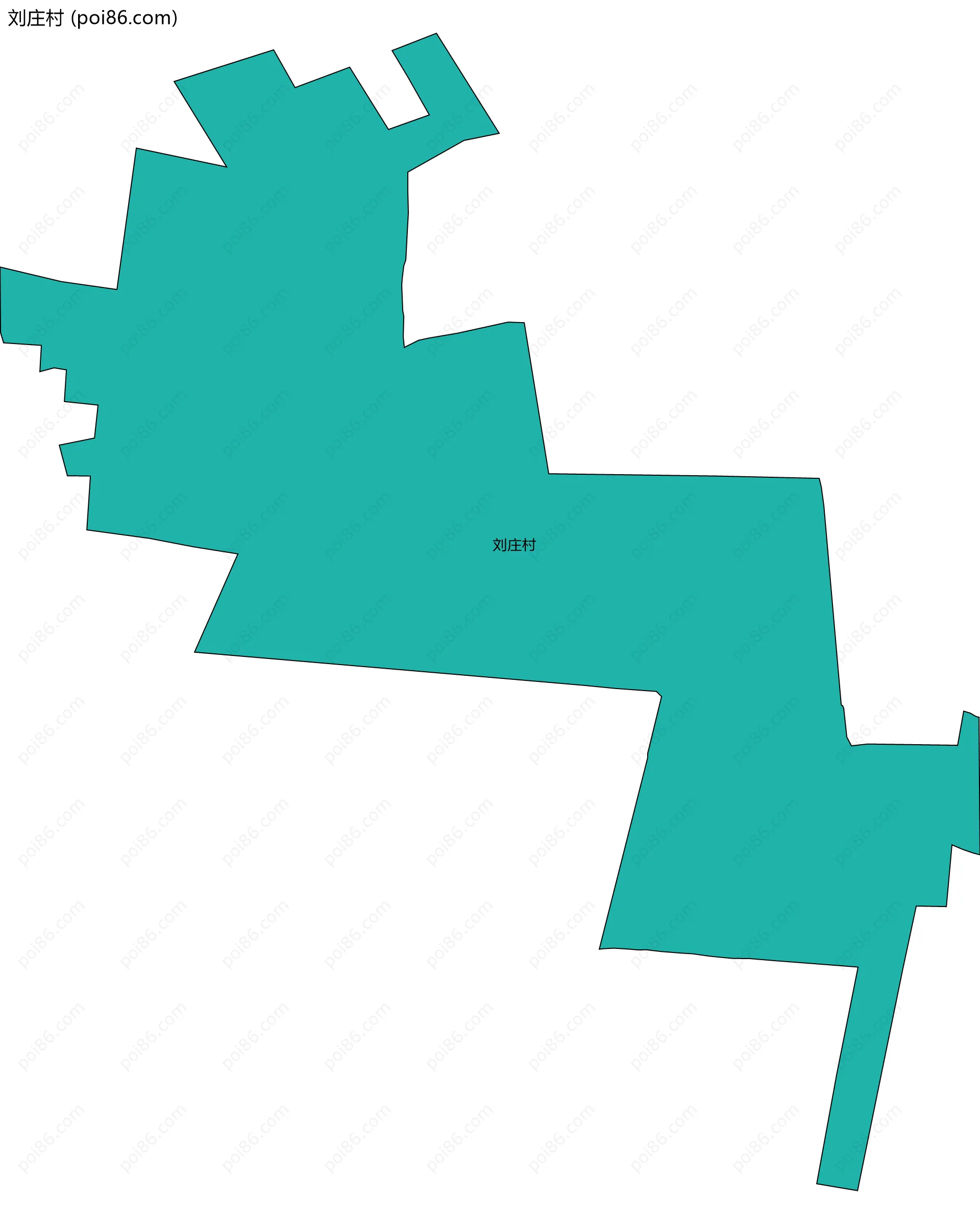 刘庄村边界地图