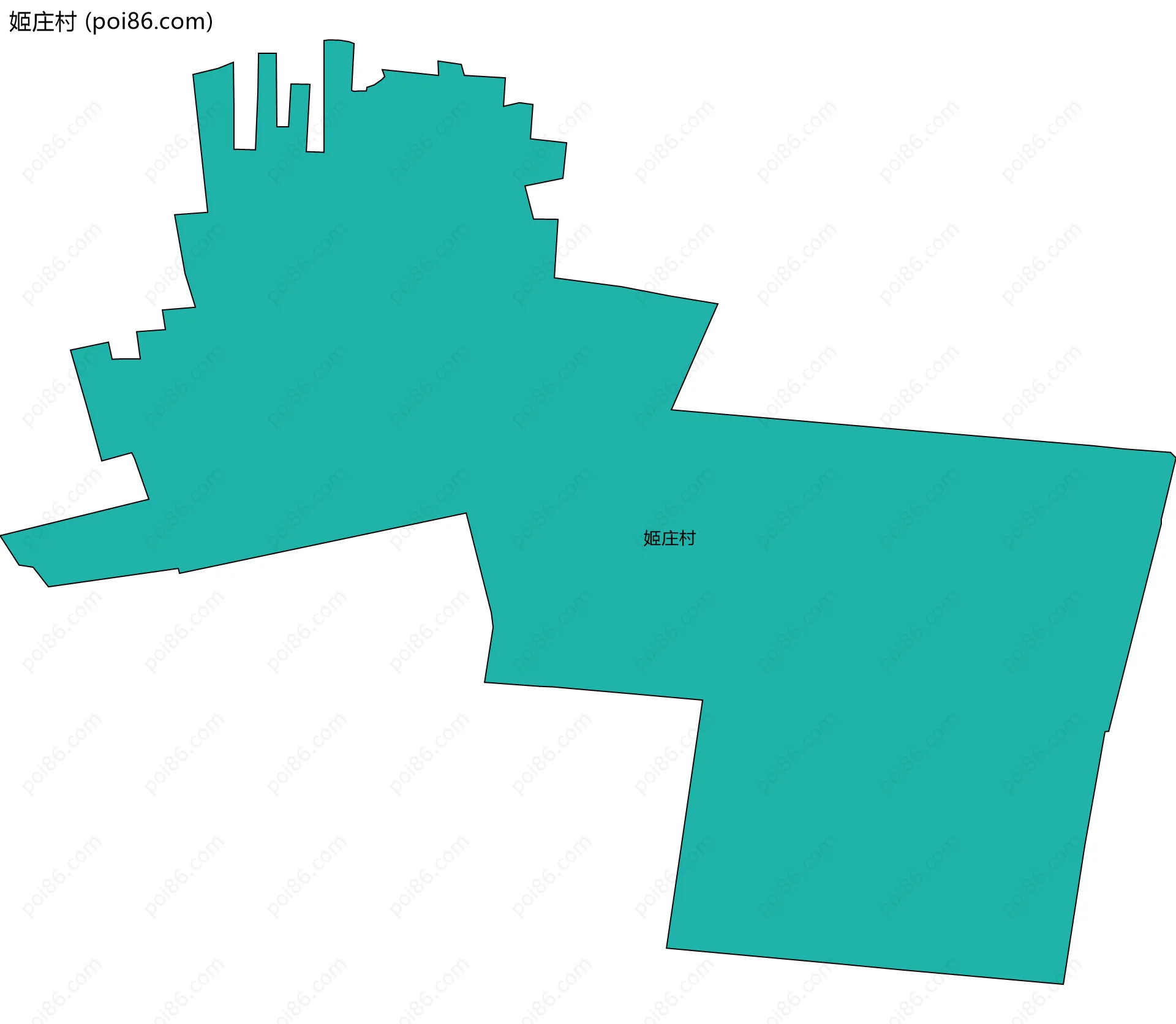 姬庄村边界地图