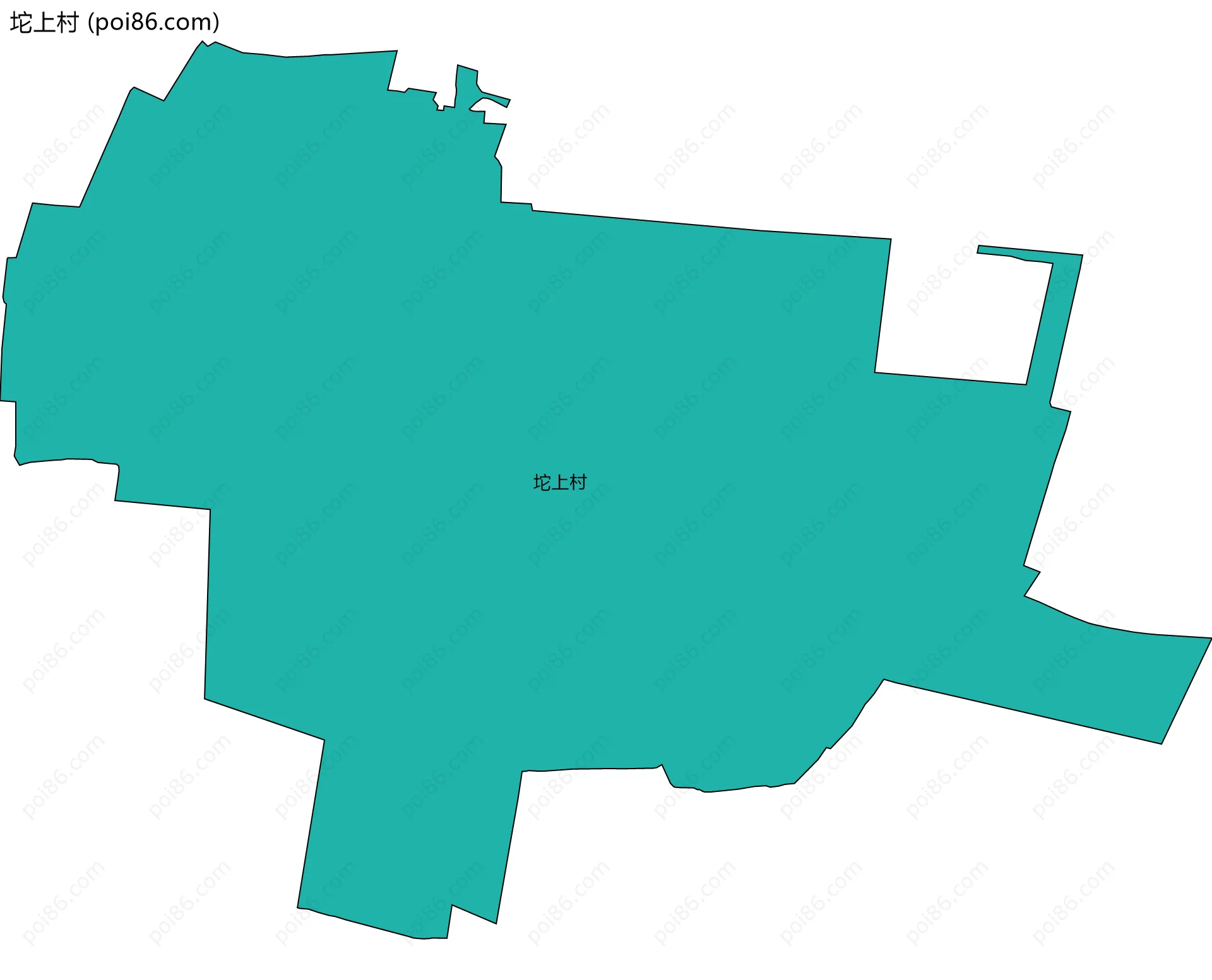 坨上村边界地图