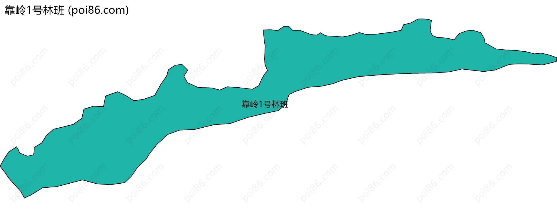 靠岭1号林班边界地图