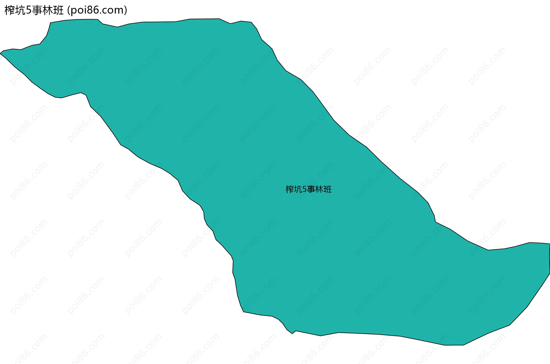 榨坑5事林班边界地图