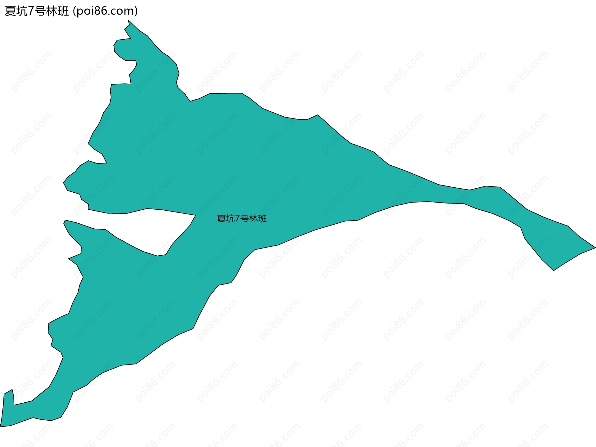 夏坑7号林班边界地图