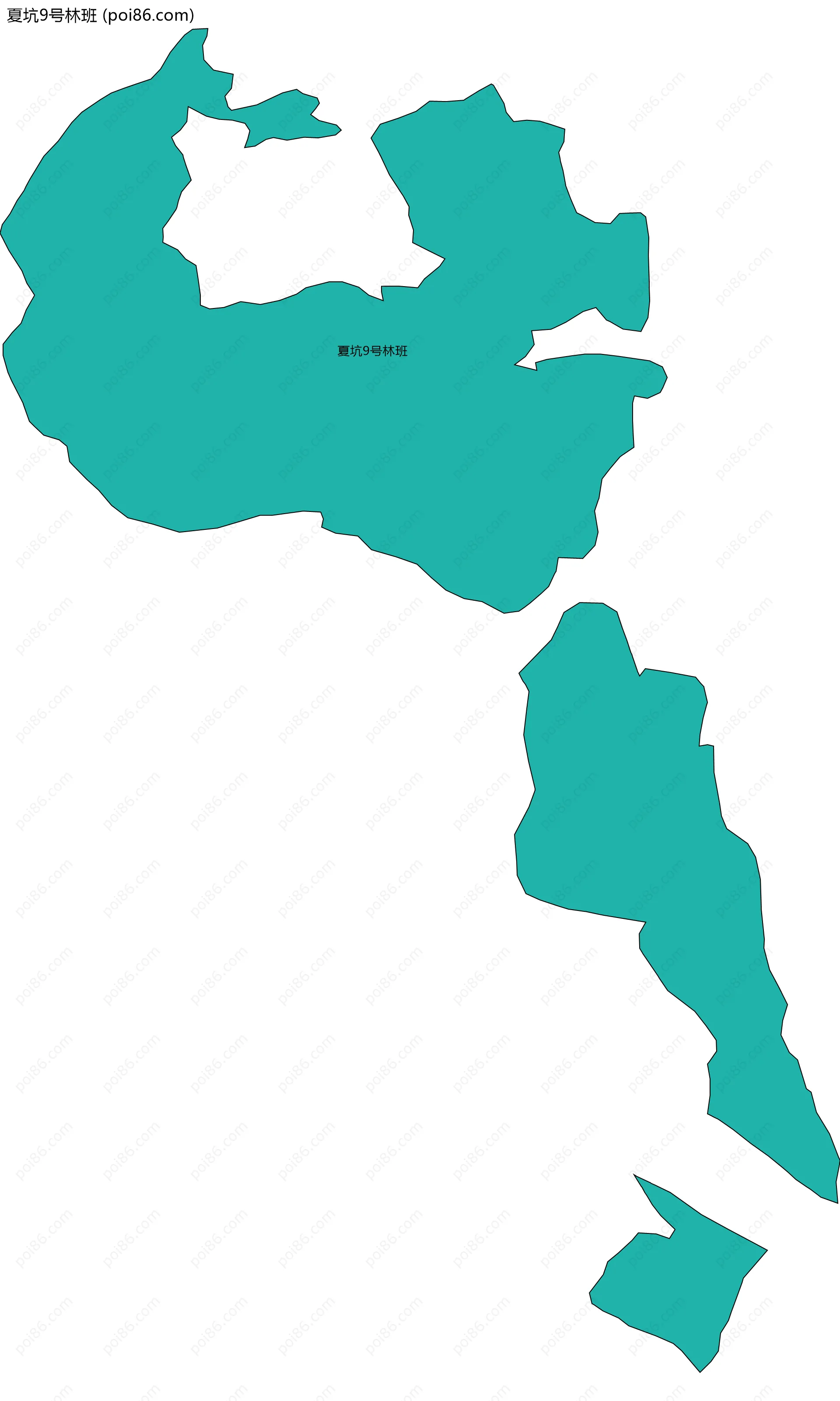 夏坑9号林班边界地图
