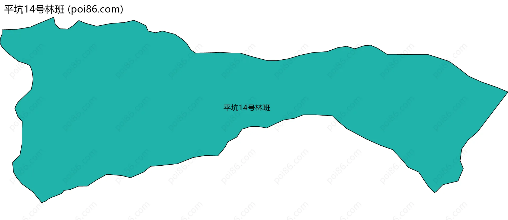 平坑14号林班边界地图