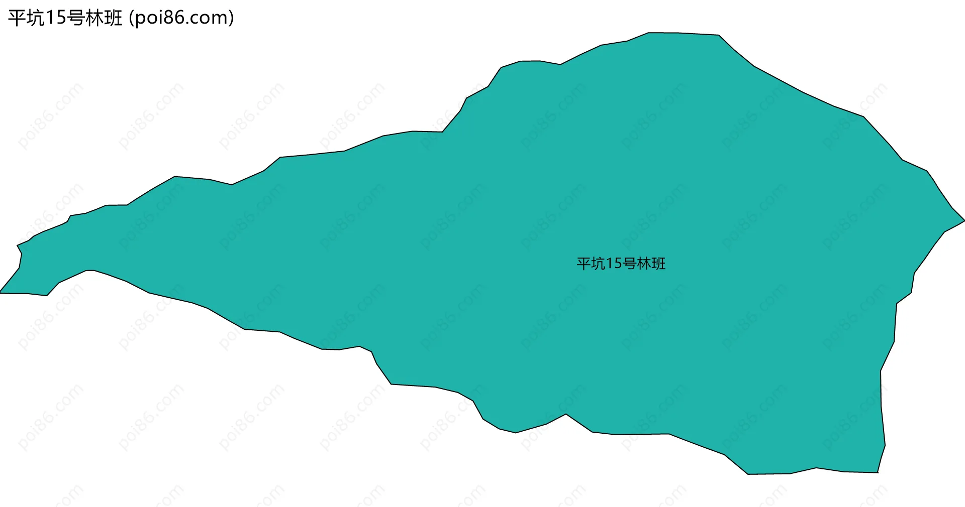 平坑15号林班边界地图