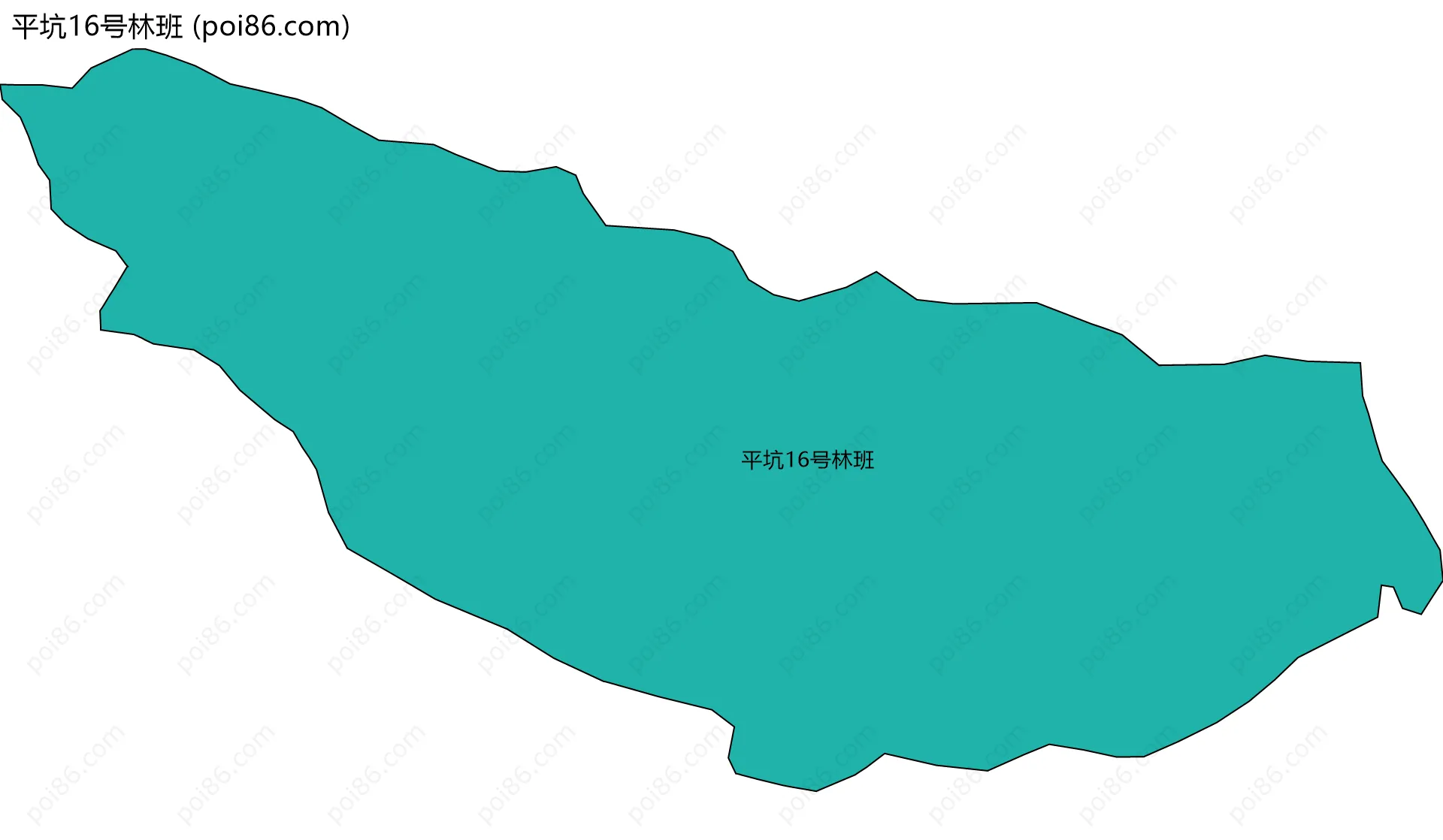 平坑16号林班边界地图
