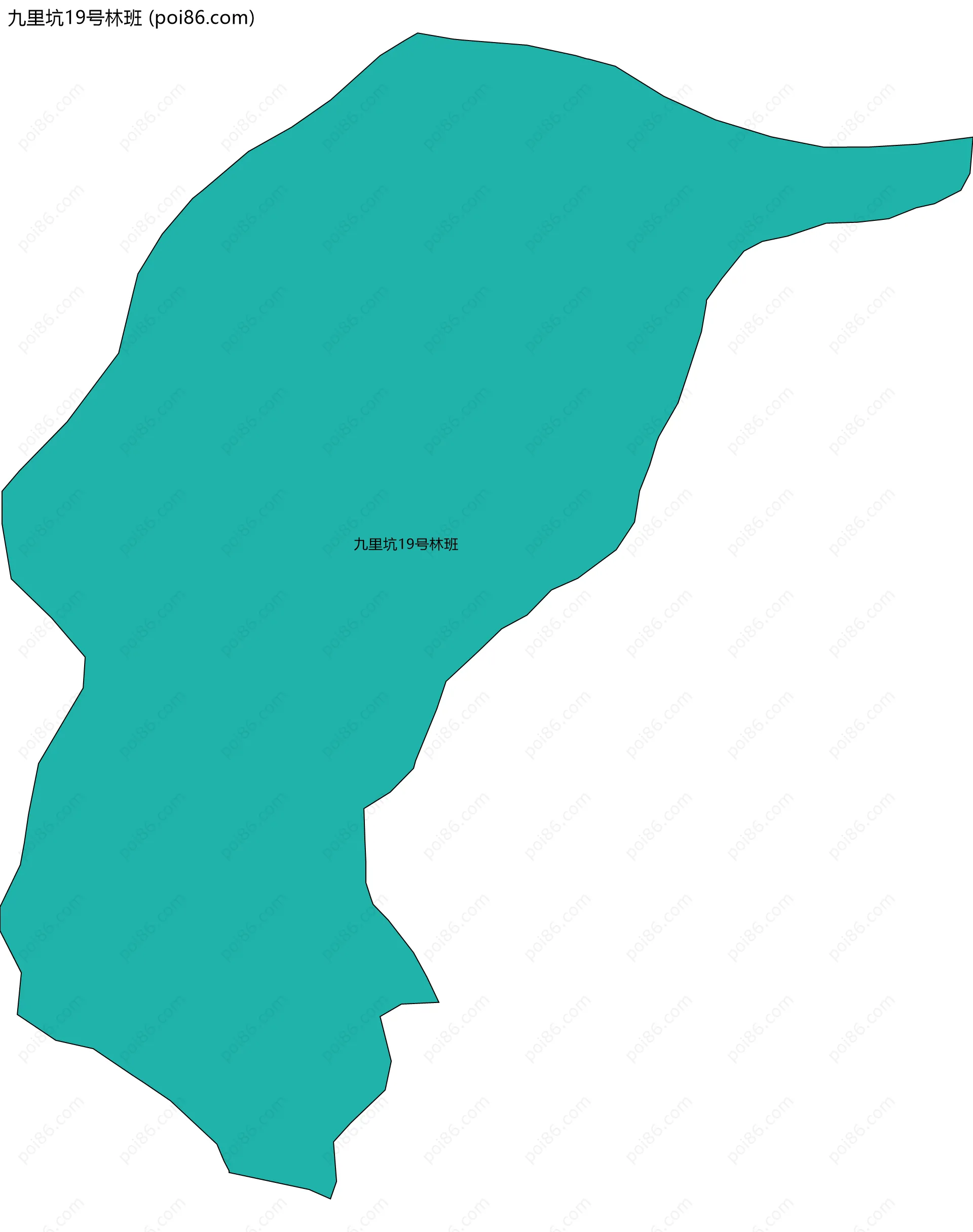 九里坑19号林班边界地图